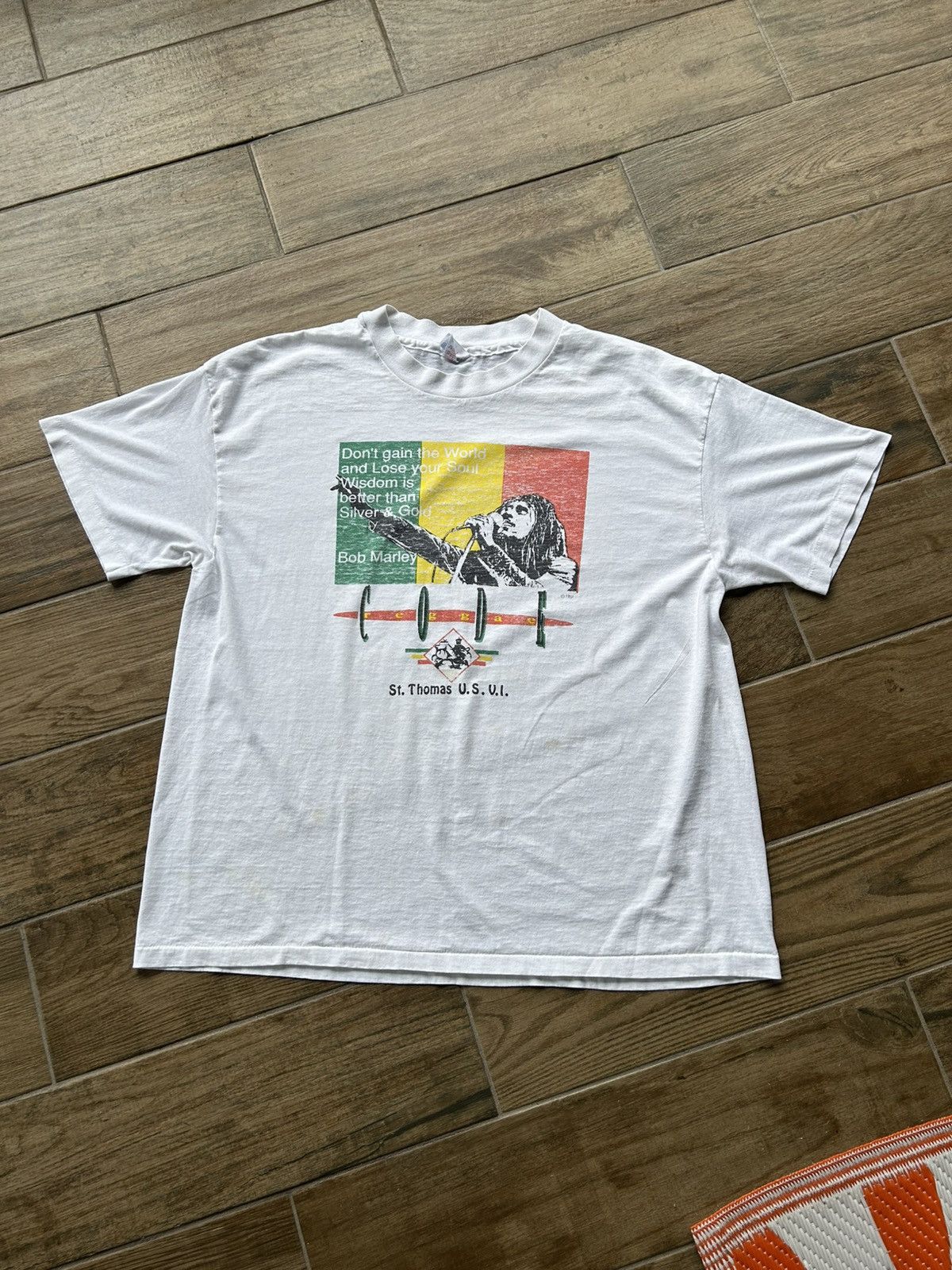 Bob Marley Vintage 90s bob marley t shirt Size US XL / EU 56 / 4 - 1 Thumbnail