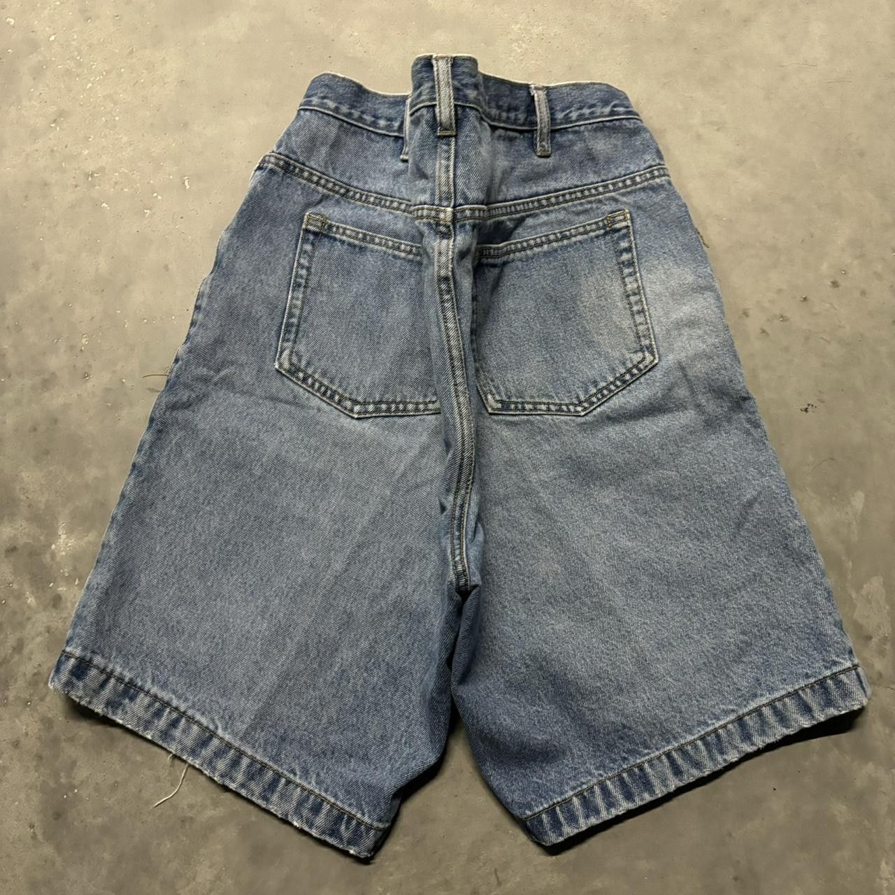 Japanese Brand × Vintage Crazy Vintage Y2K/2000s Grunge Skater Denim Essential Jean Shorts Jorts! Size US 36 / EU 52 - 5 Thumbnail