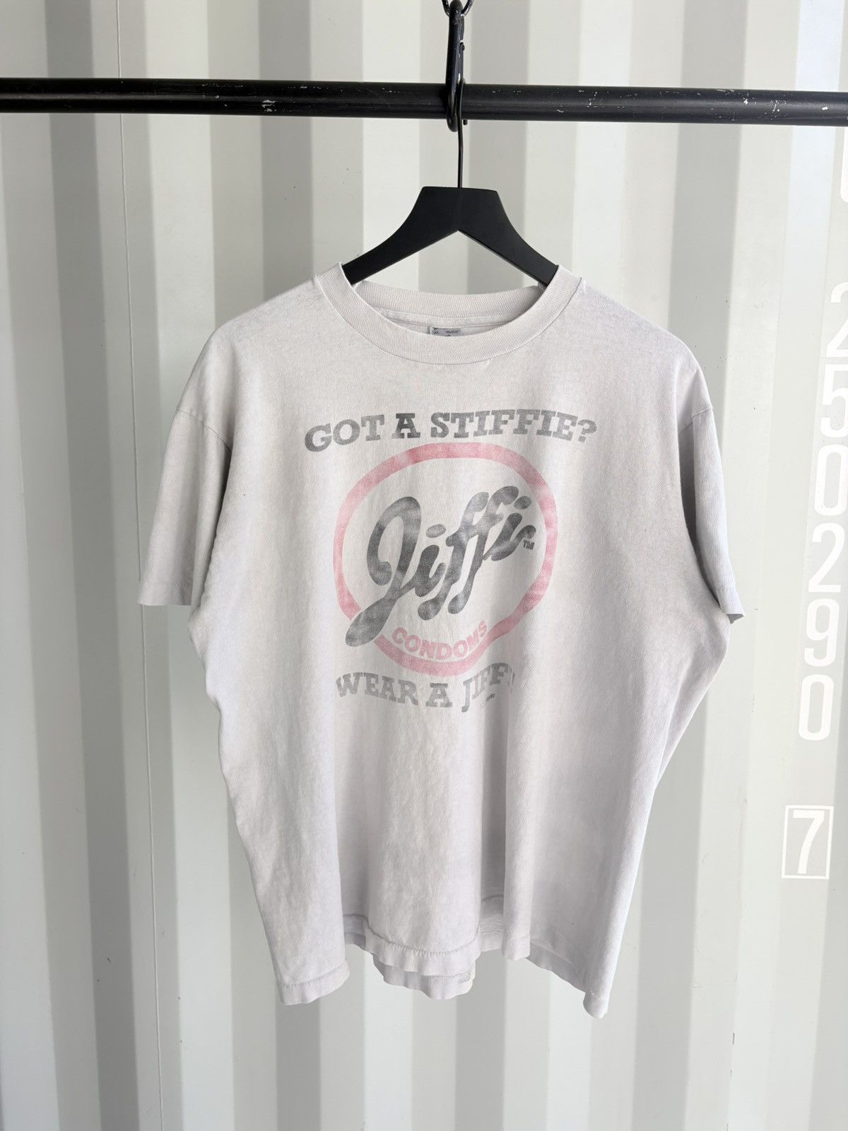 Vintage Wear A Jiffi Thrashed Faded Distressed Shirt GRUNGE Band Size US XL / EU 56 / 4 - 1 Thumbnail