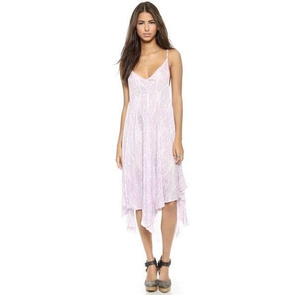 Free People Free People Lilac Flowy Asymmetrical Midi Slip Dress | Balle Size S / US 4 / IT 40 - 13 Thumbnail