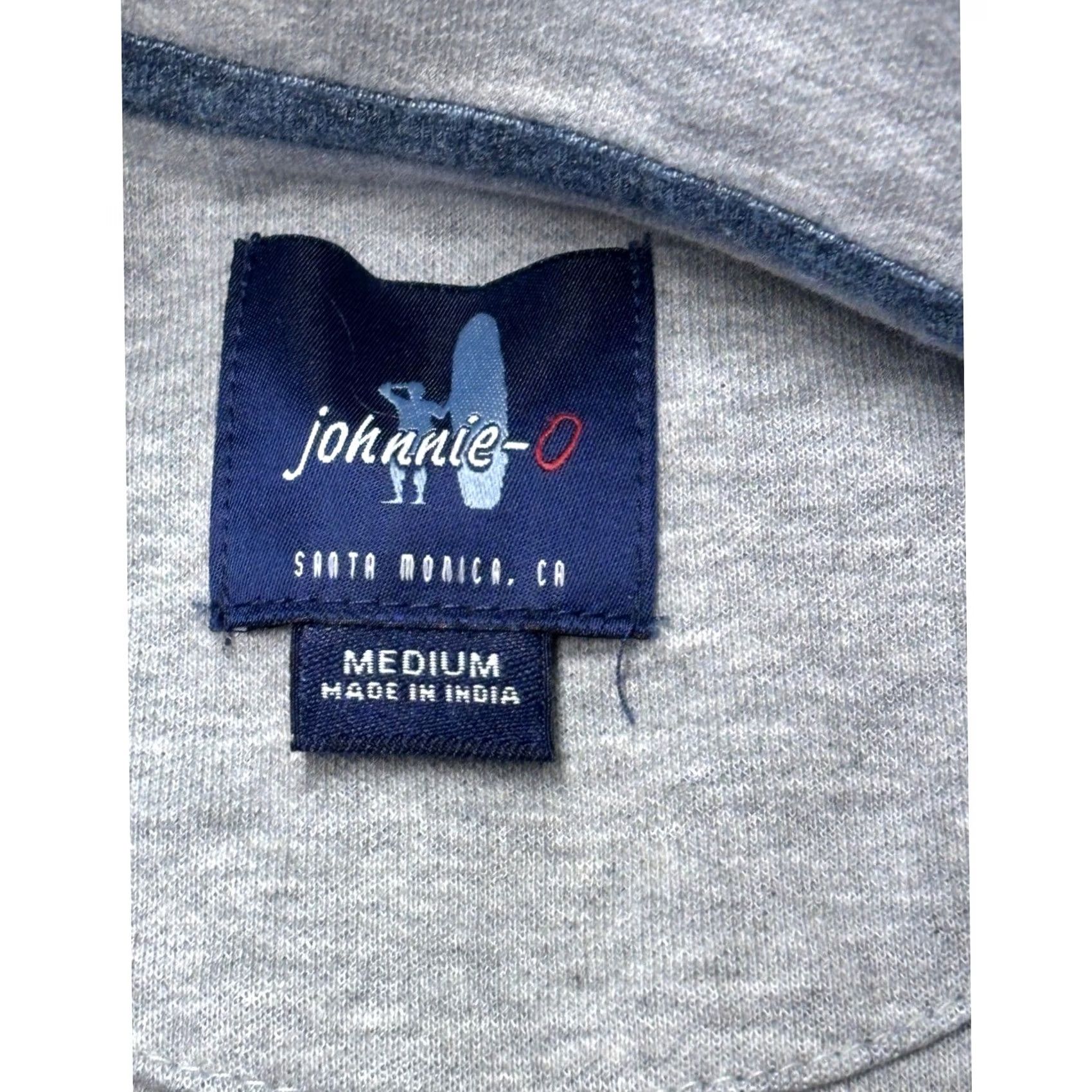 johnnie-O Johnnie-O Pullover Mens Medium Blue Heather Quarter Zip Logo Johnson Lambert Size US M / EU 48-50 / 2 - 3 Thumbnail
