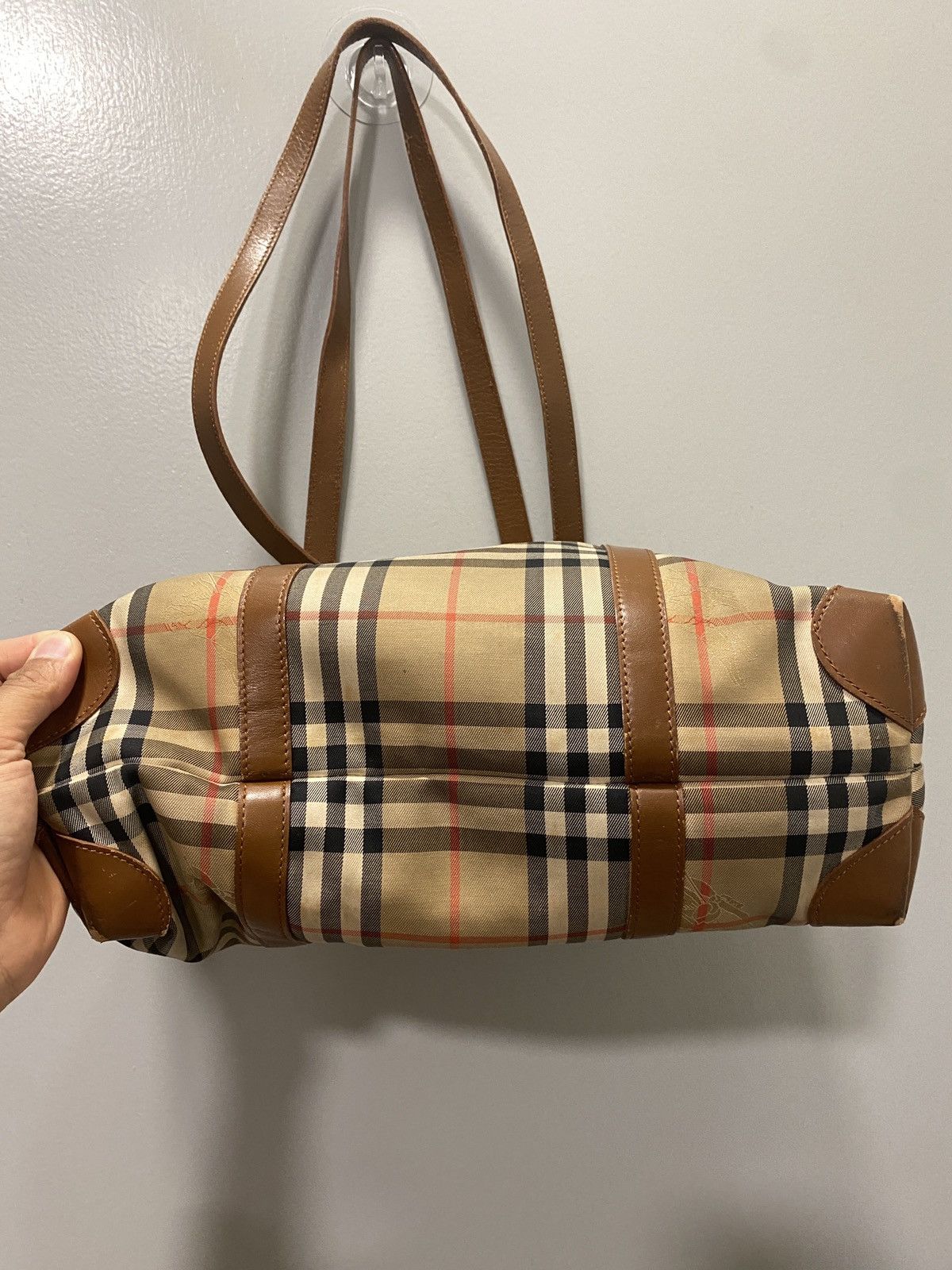Burberry Vintage Burberry Haymarket Nova Check Tote bag Size ONE SIZE - 7 Thumbnail