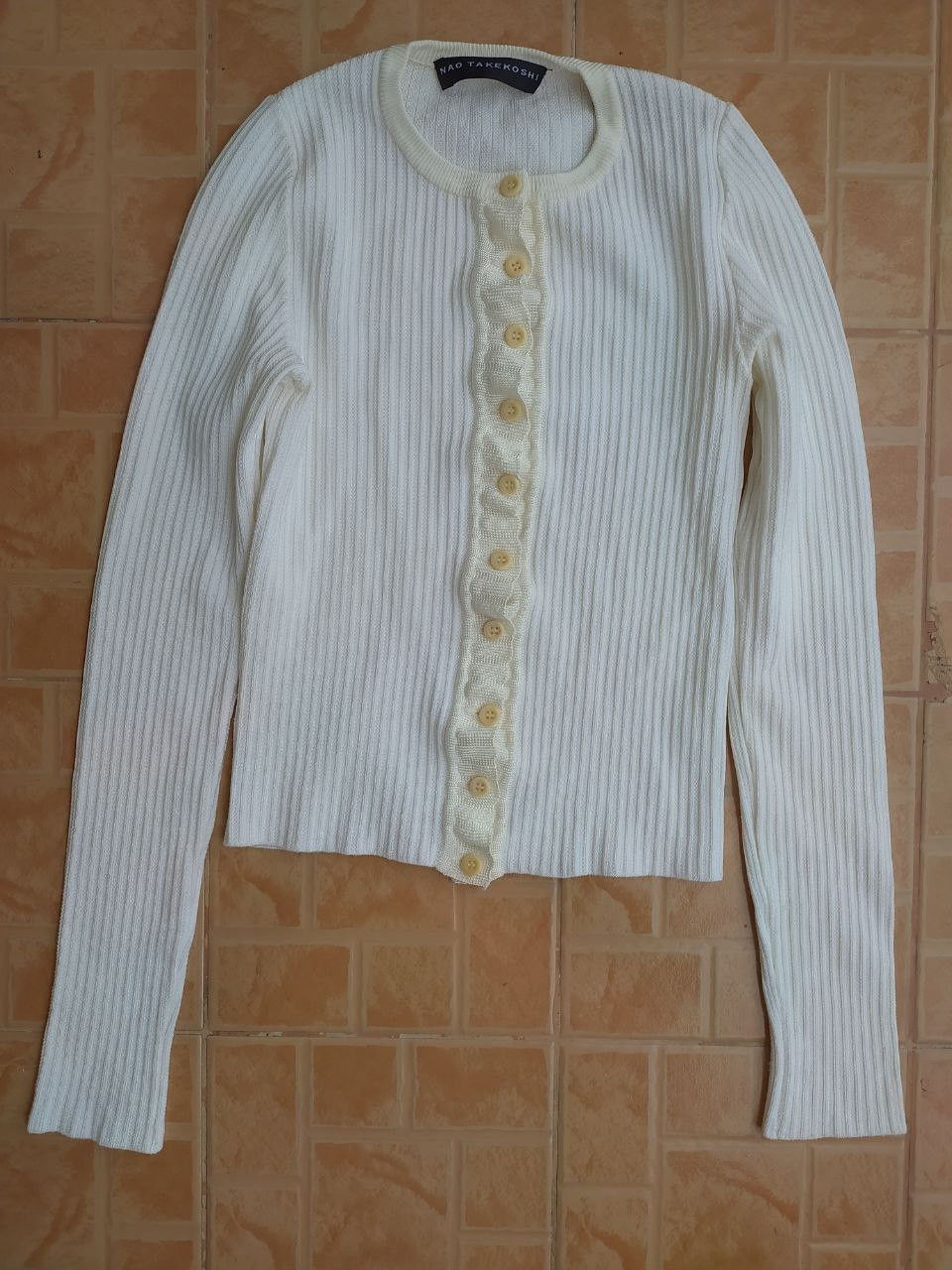 Other Nao takekoshi cardigan beige knit size 40 Size XS / US 0-2 / IT 36-38 - 2 Thumbnail