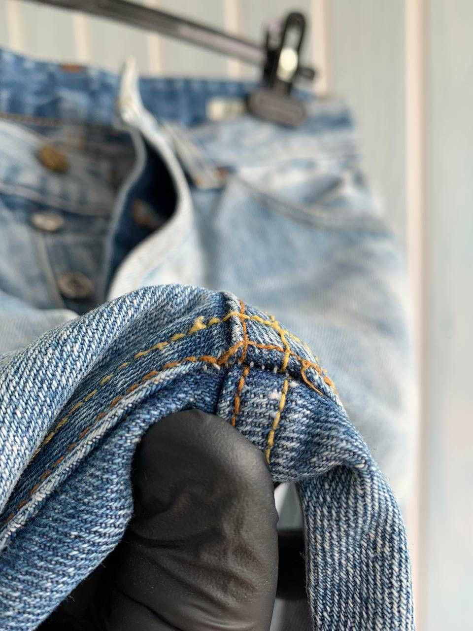 Emmett × Japanese Brand EMMETT Unisex E D Bill Lt Rip Wash 562/m Selvedge Jeans Size US 29 - 17 Thumbnail