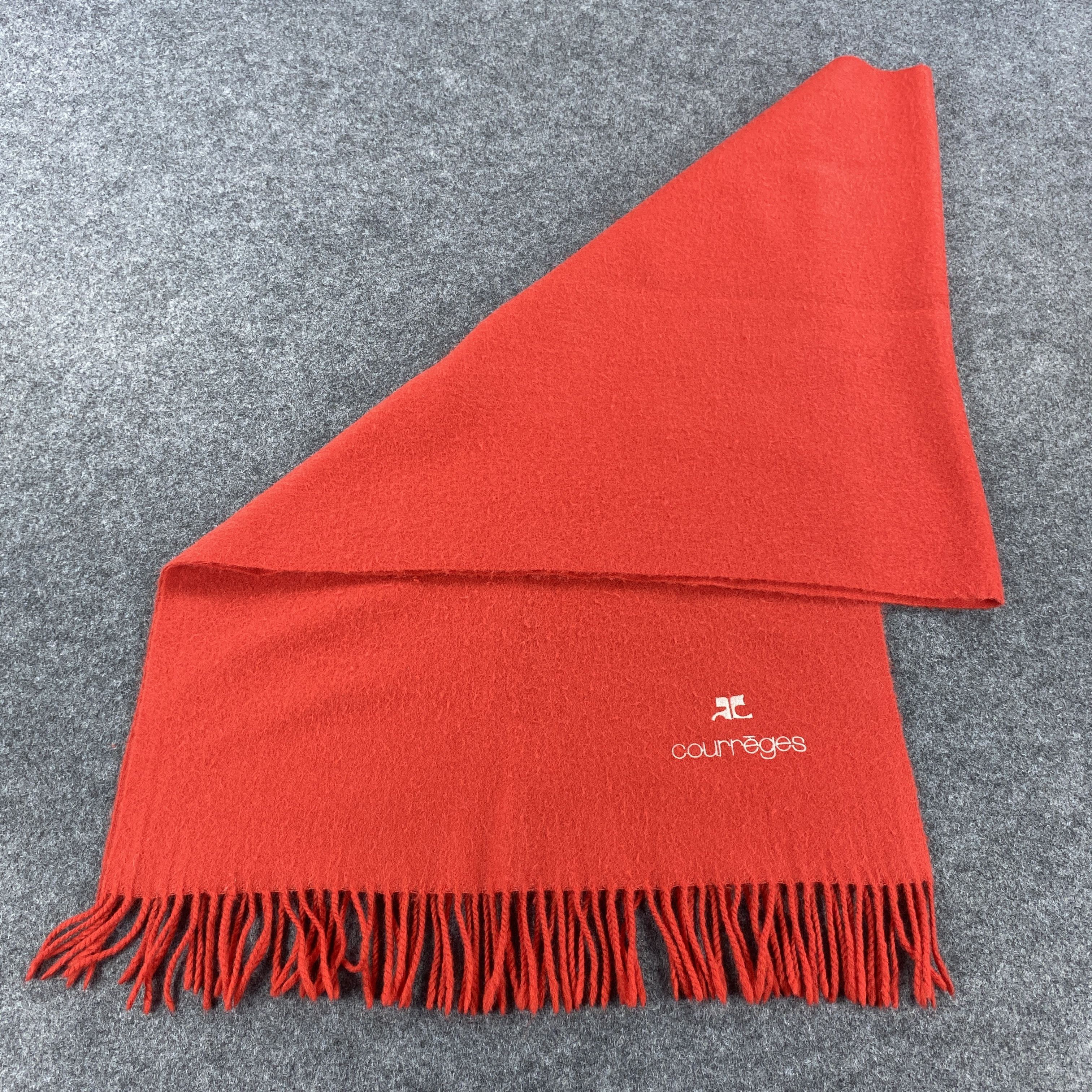 Courreges × Vintage GF10665 Courreges Scarf Neck Wear Muffler Size ONE SIZE - 7 Thumbnail
