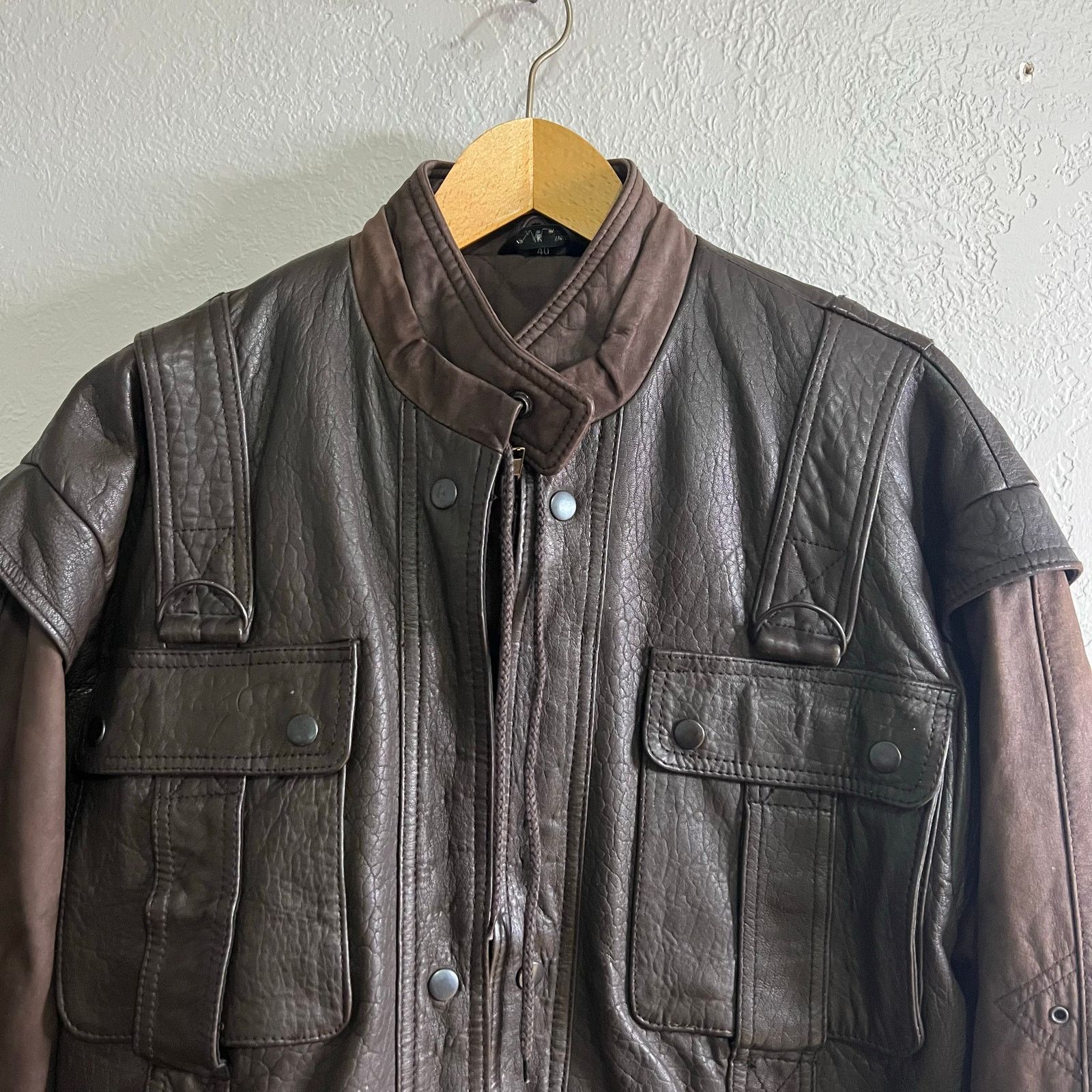 Elliott Vintage Elliot Kastle Leather Jacket Brown Aviator Bomber 40 Size US M / EU 48-50 / 2 - 3 Thumbnail