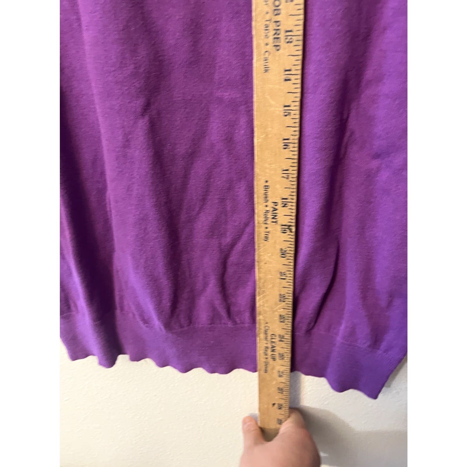Gap VINTAGE Gap Sweater Women Solid Round Neck Long Sleeve XL Purple Oversized Knit Shirt Womens XL Purple Size XL / US 12-14 / IT 48-50 - 4 Thumbnail