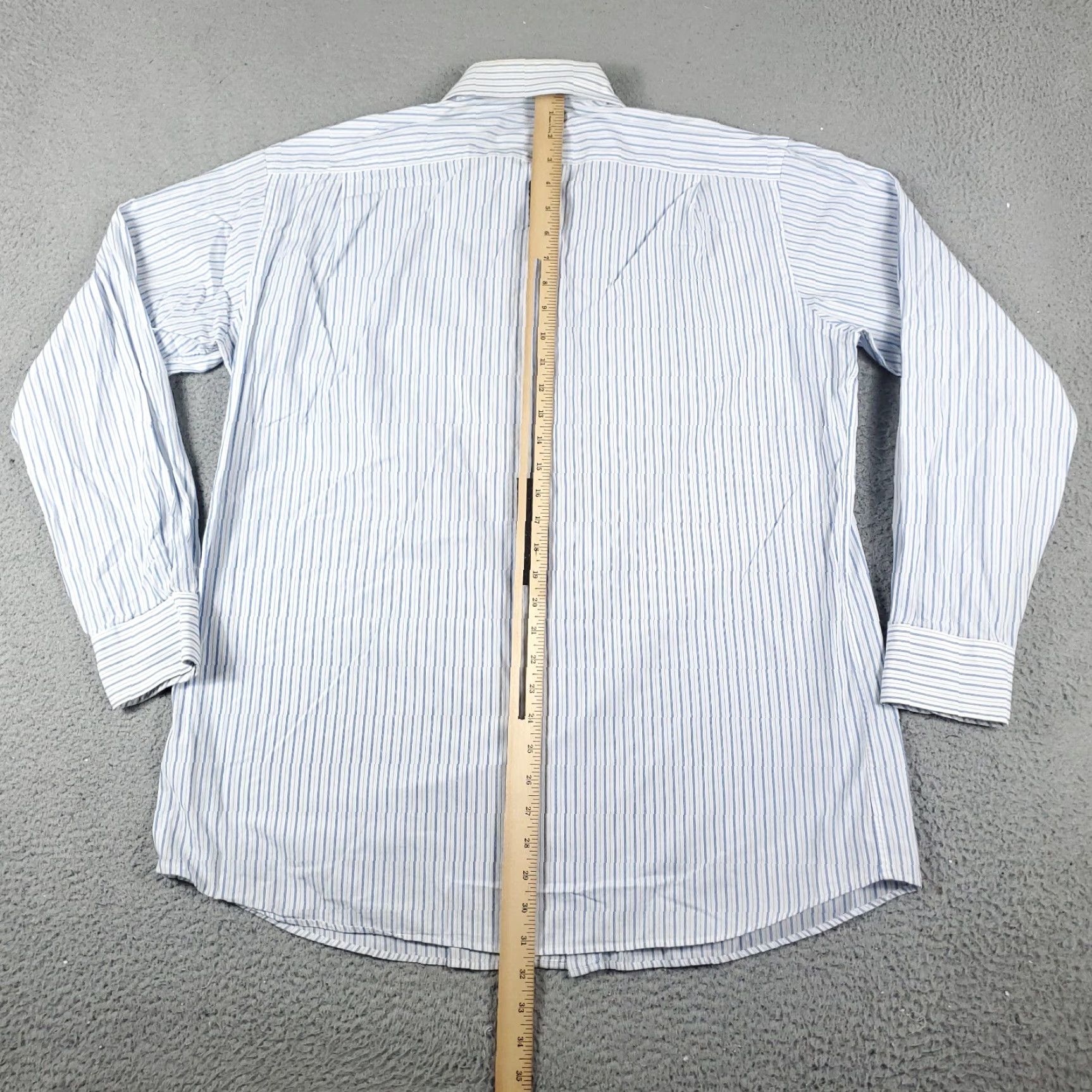 Tommy Hilfiger Tommy Hilfiger Button-Up Shirt Mens Large Blue Striped Long Sleeve Casual Classic Size US L / EU 52-54 / 3 - 5 Thumbnail
