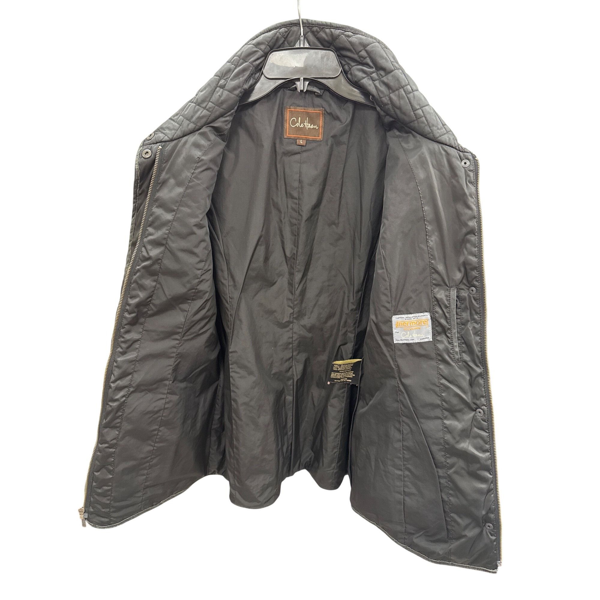 Cole Haan Cole Haan womans black Quilted inuslated coat jacket Size L Size L / US 10 / IT 46 - 8 Thumbnail