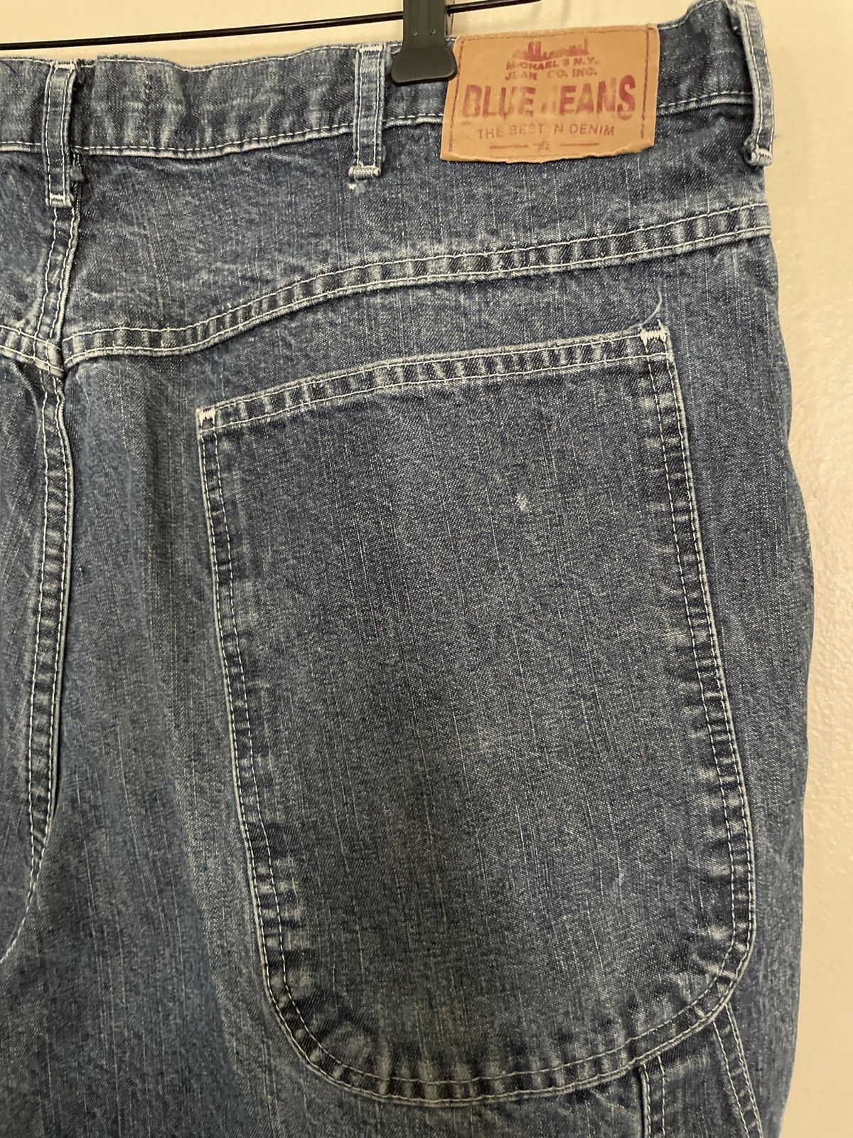 Designer × Vintage Michael’s NY Jean Co Blue Denim Shorts Jorts Carpenter skate Size US 40 / EU 56 - 10 Thumbnail