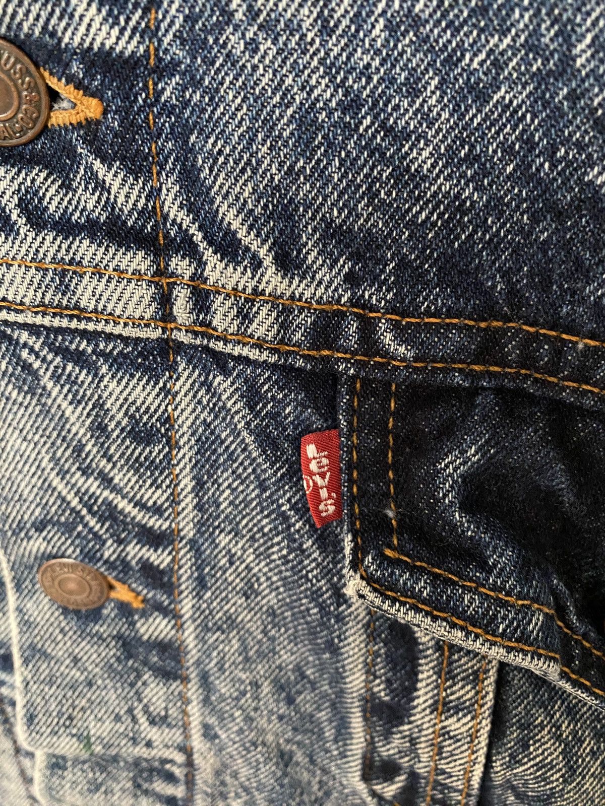 Levi's × Vintage Vintage Brand Levis Acid Wash Trucker Denim Jacket 1990s Size US L / EU 52-54 / 3 - 8 Thumbnail