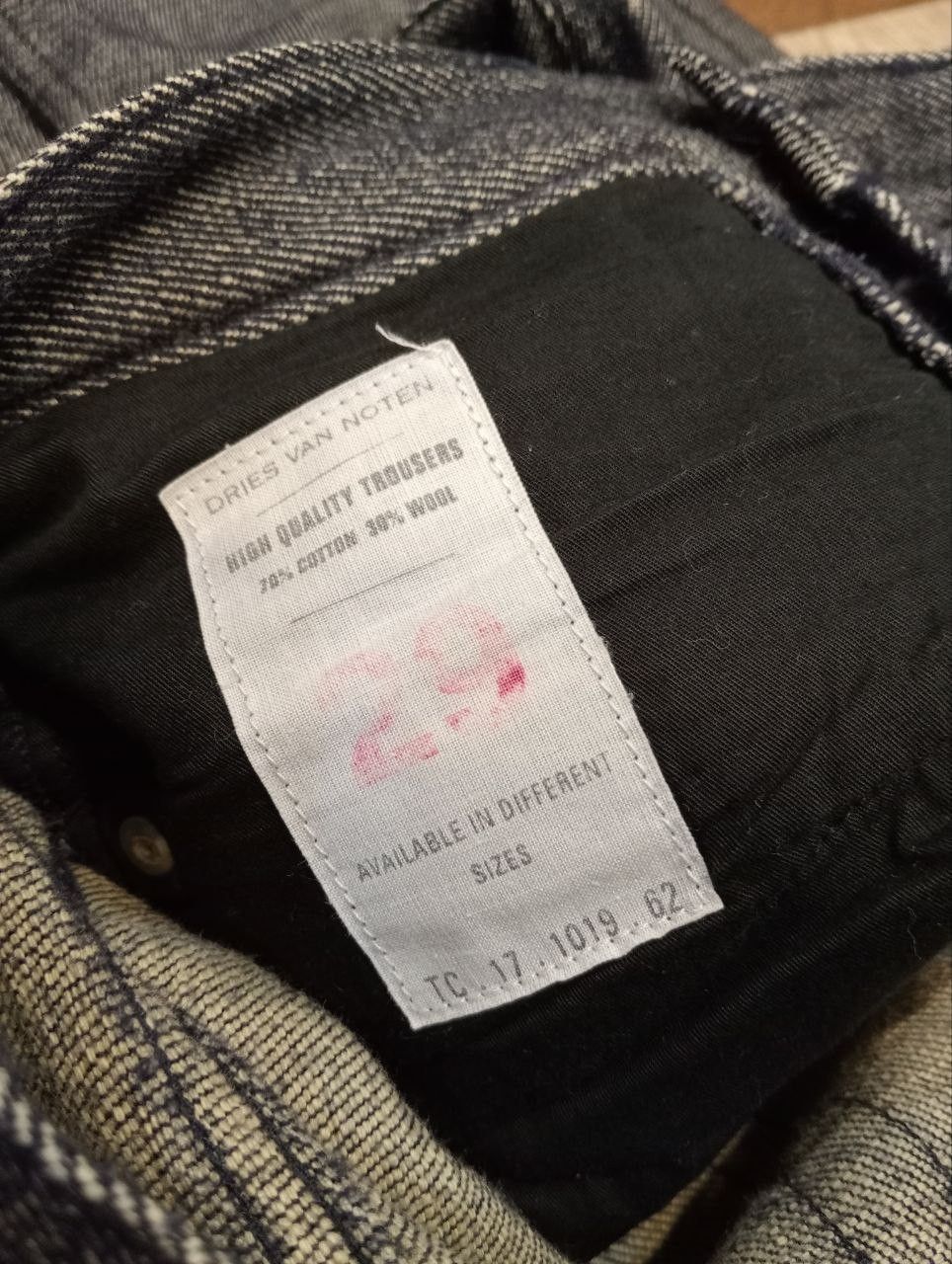 Dries Van Noten DRIES VAN NOTEN COTTON WOOL DENIM PANTS Size US 29 - 10 Thumbnail