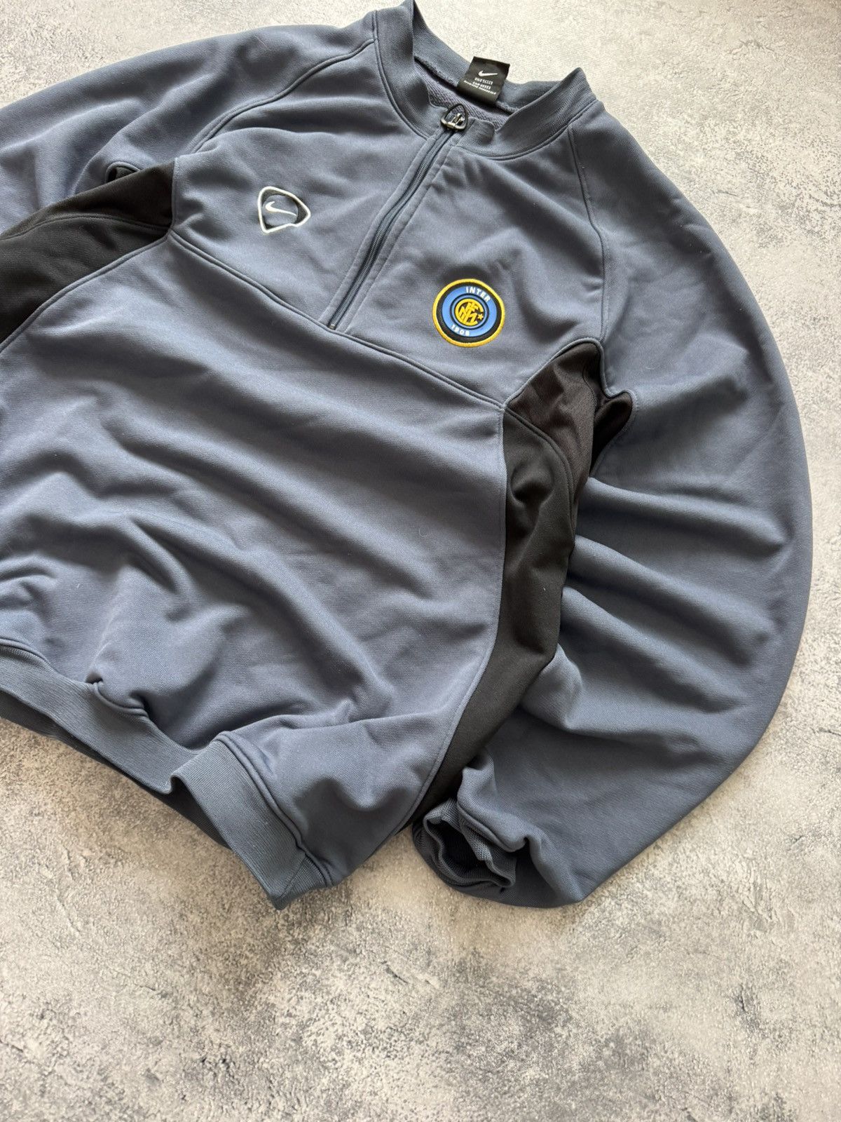 Nike Vintage 2000/2001 Nike Inter Milan 1/4 Zip Training Top Size US M / EU 48-50 / 2 - 2 Thumbnail
