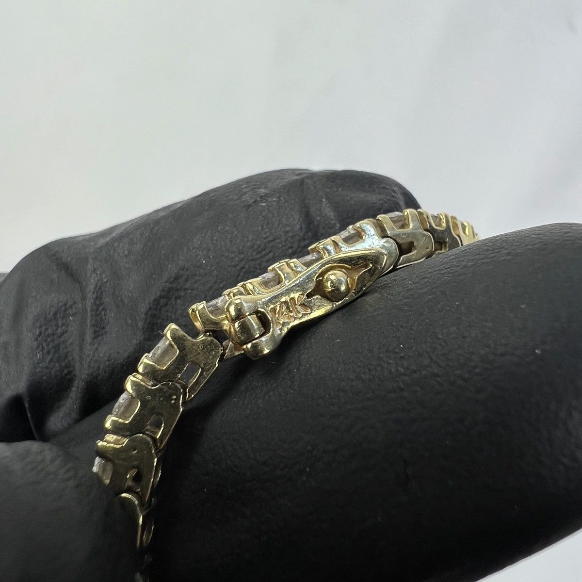 Other 14ct Yellow Gold 2.5ct Diamond Tennis Bracelet w Certificate Size ONE SIZE - 5 Thumbnail