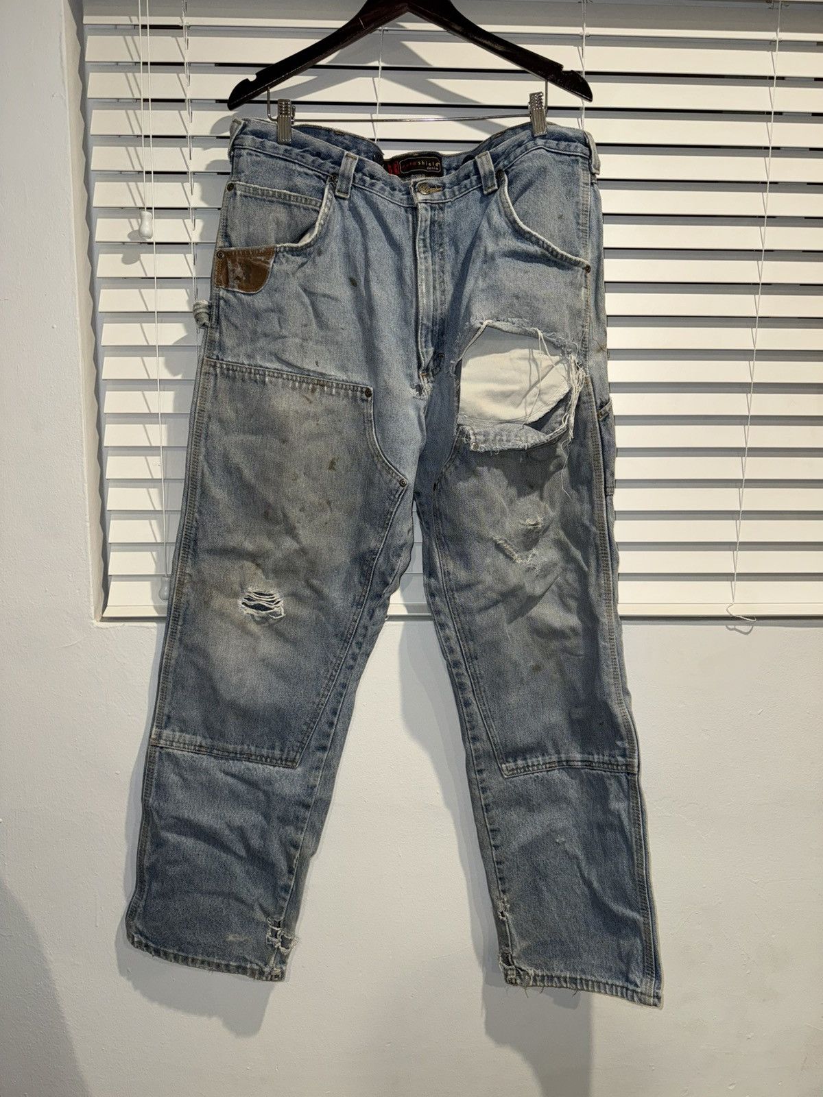 Carhartt Vintage thrashed carpenter denim jeans 36 Size US 36 / EU 52 - 2 Thumbnail