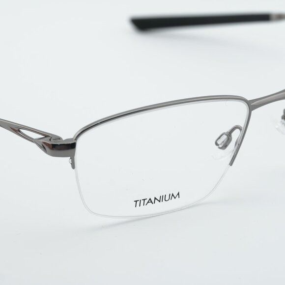 Nike NIKE 6045 070 Eyeglasses Gunmetal 56mm Rectangle Frame Size ONE SIZE - 2 Thumbnail