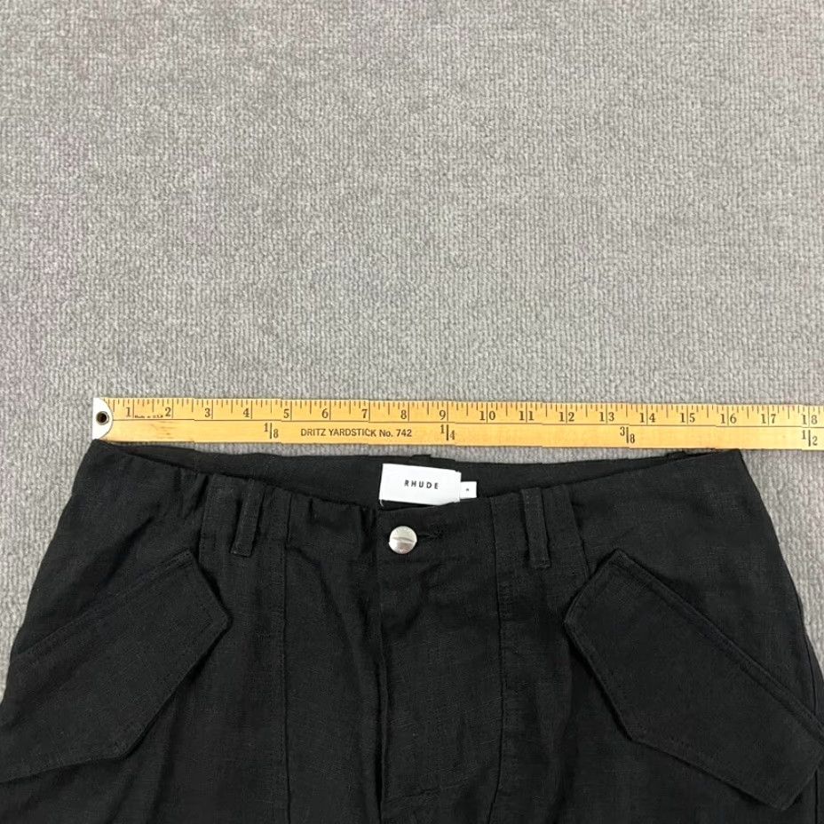 Polo Ralph Lauren VINTAGE Polo Ralph Lauren Mens Cargo Pants Linen Straight Fit 30" Black Summer Autumn Winter Men's Size US 32 / EU 48 - 5 Thumbnail
