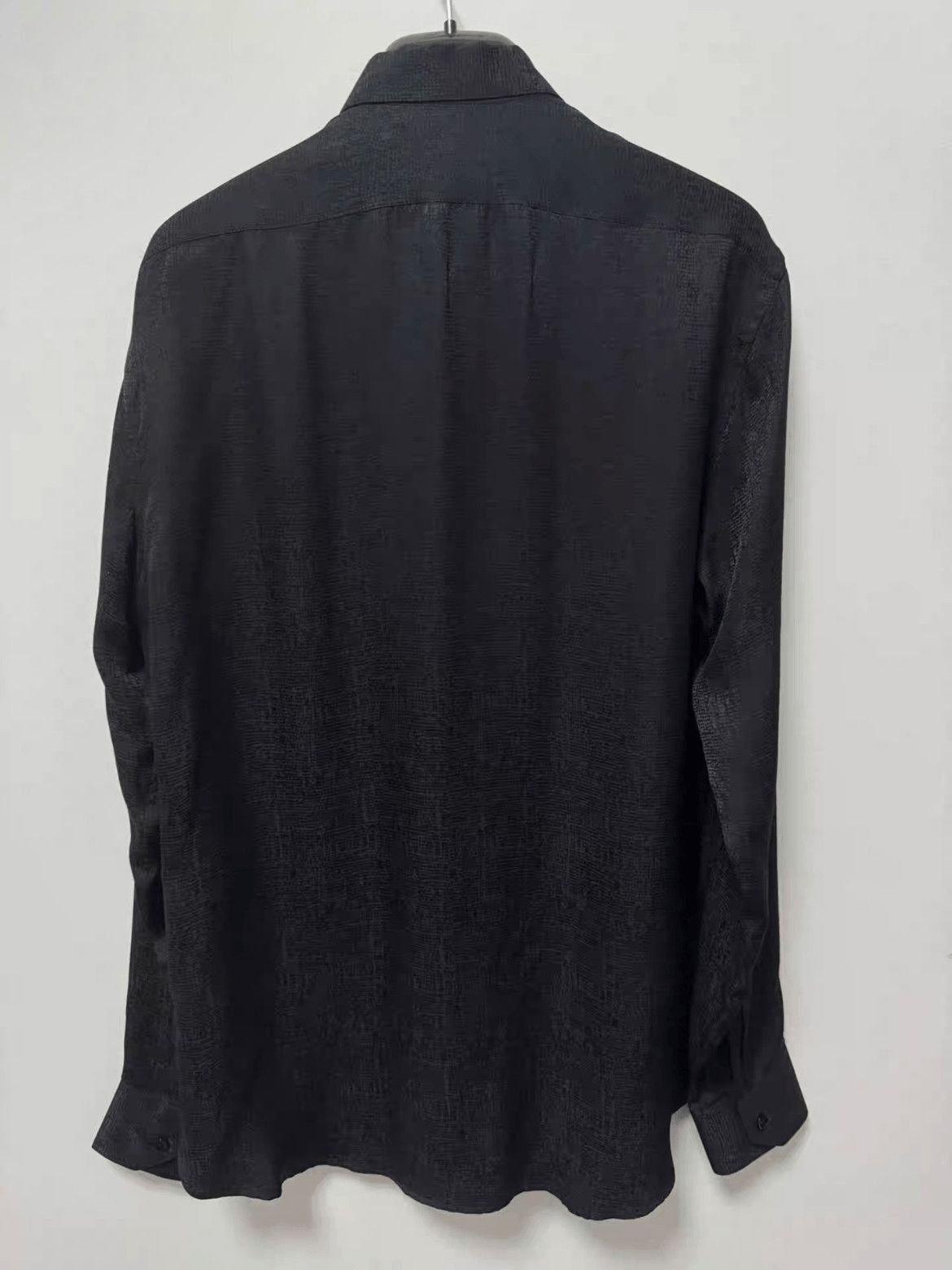 Saint Laurent Paris Sz 37 Saint Laurent Paris 17AW Pattern Silk Shirt-2508 Size US M / EU 48-50 / 2 - 2 Thumbnail