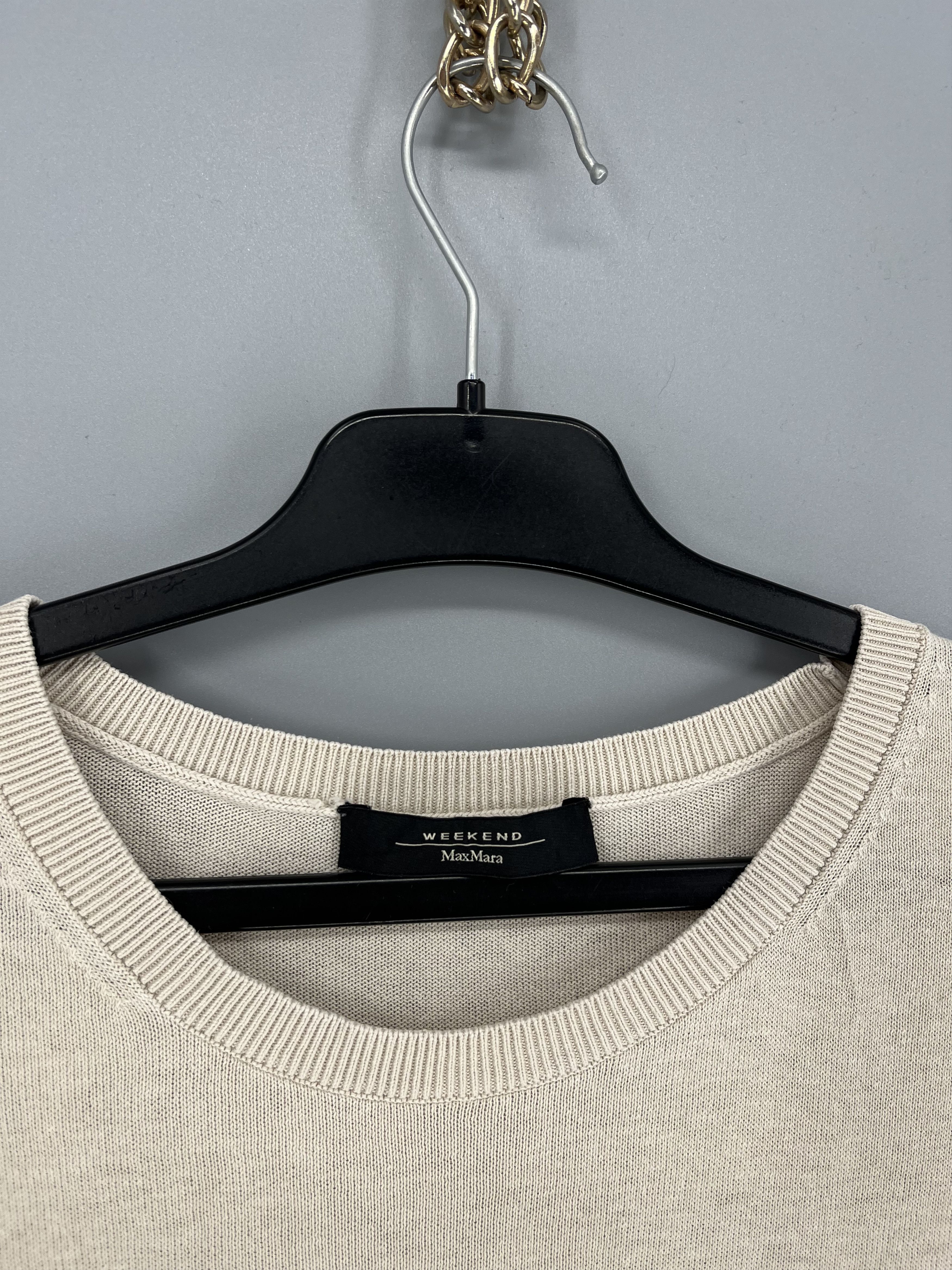 Max Mara S Max Mara Women Wool Sweater Short Sleeve Size L Size L / US 10 / IT 46 - 6 Thumbnail
