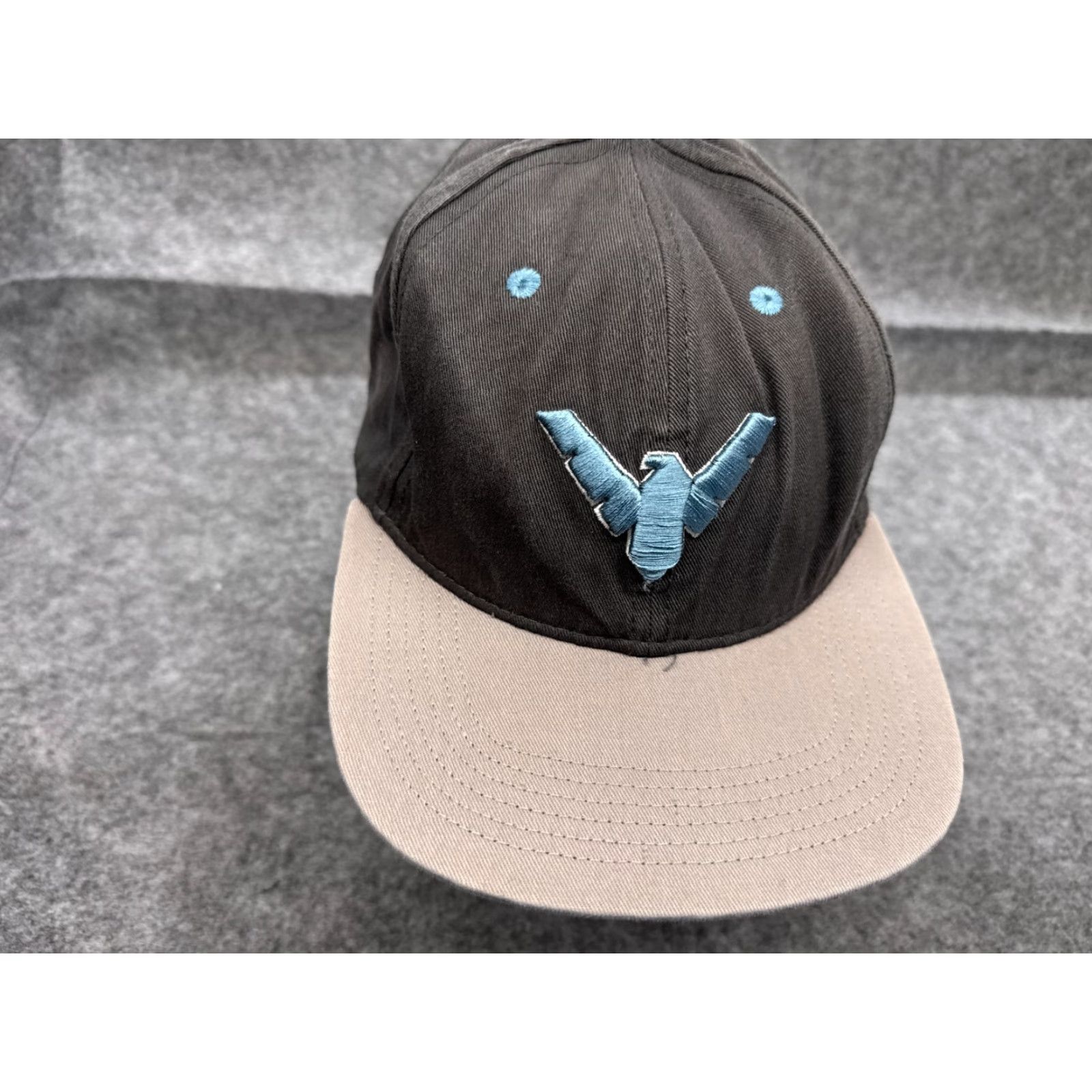 Vintage Six Flags Hat Adult One Size Gray Batman Cotton Twill Snap Back Size ONE SIZE - 2 Thumbnail