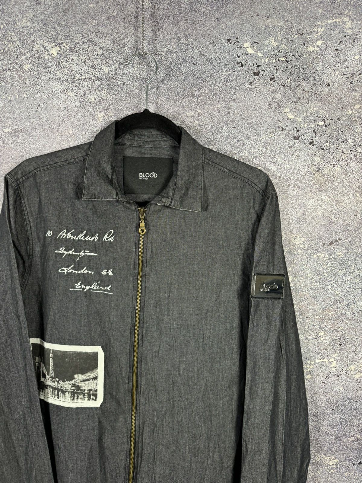 Blood Brother Blood Brother Patch Overshirt Gray Men’s Shirt Large Size US L / EU 52-54 / 3 - 2 Thumbnail