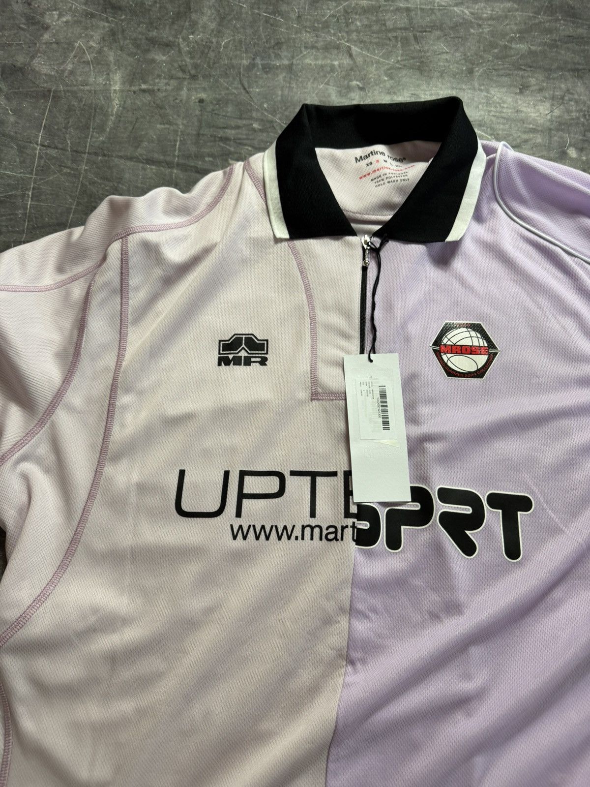 Martine Rose Martine Rose Half and Half Football Top in Pink Size US S / EU 44-46 / 1 - 3 Thumbnail