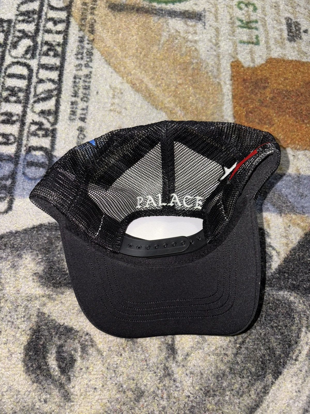 Palace Mark Bode Trucker Hat Black