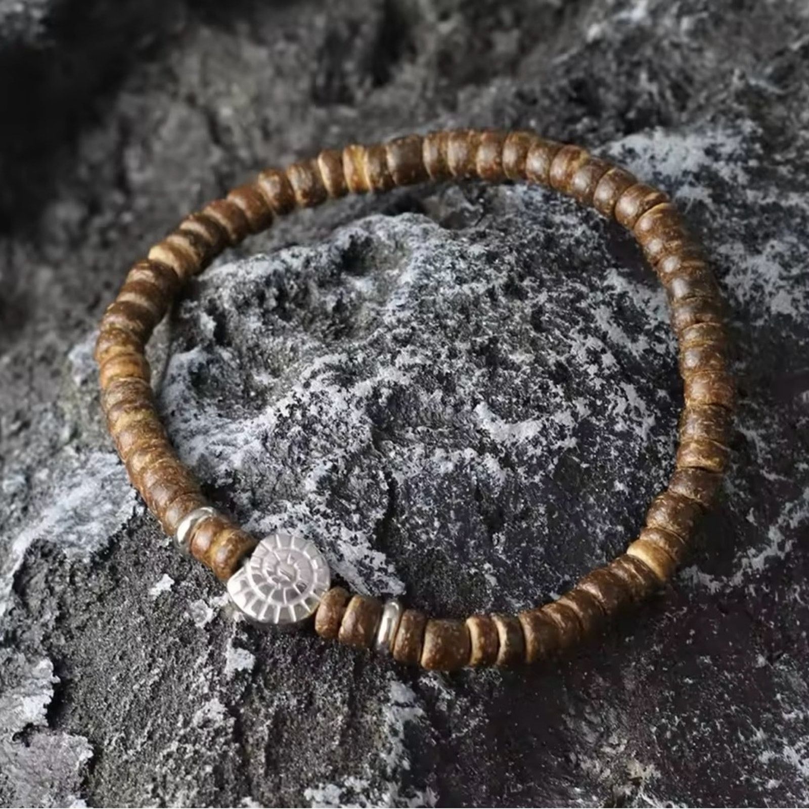Other Natural Coconut Husk Beads Bracelet For Men Size ONE SIZE - 2 Thumbnail