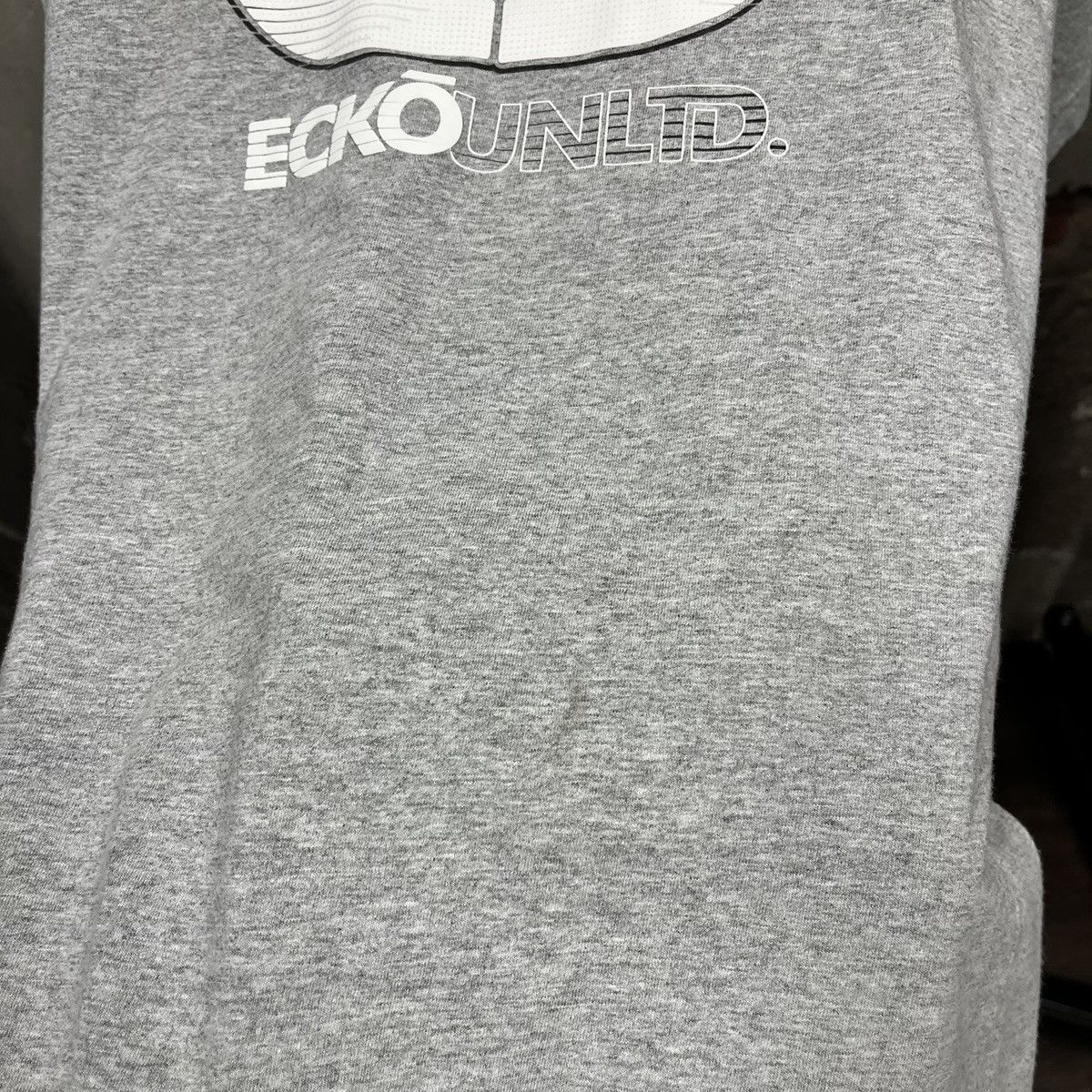 Ecko Unltd. Vintage Y2K Ecko Unlimited Gray White Logo T-Shirt XL Baggy Size US XL / EU 56 / 4 - 3 Thumbnail