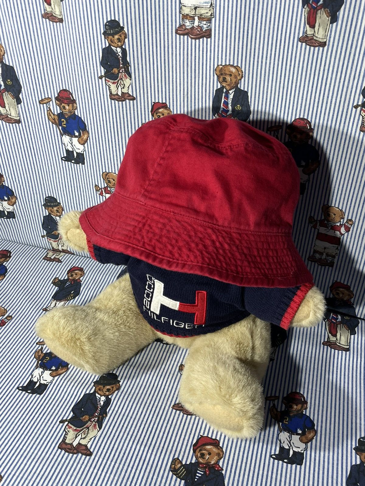 Tommy Hilfiger × Vintage Bucket Tommy Hilfiger Reversible OG Vintage 90’s Size ONE SIZE - 7 Thumbnail