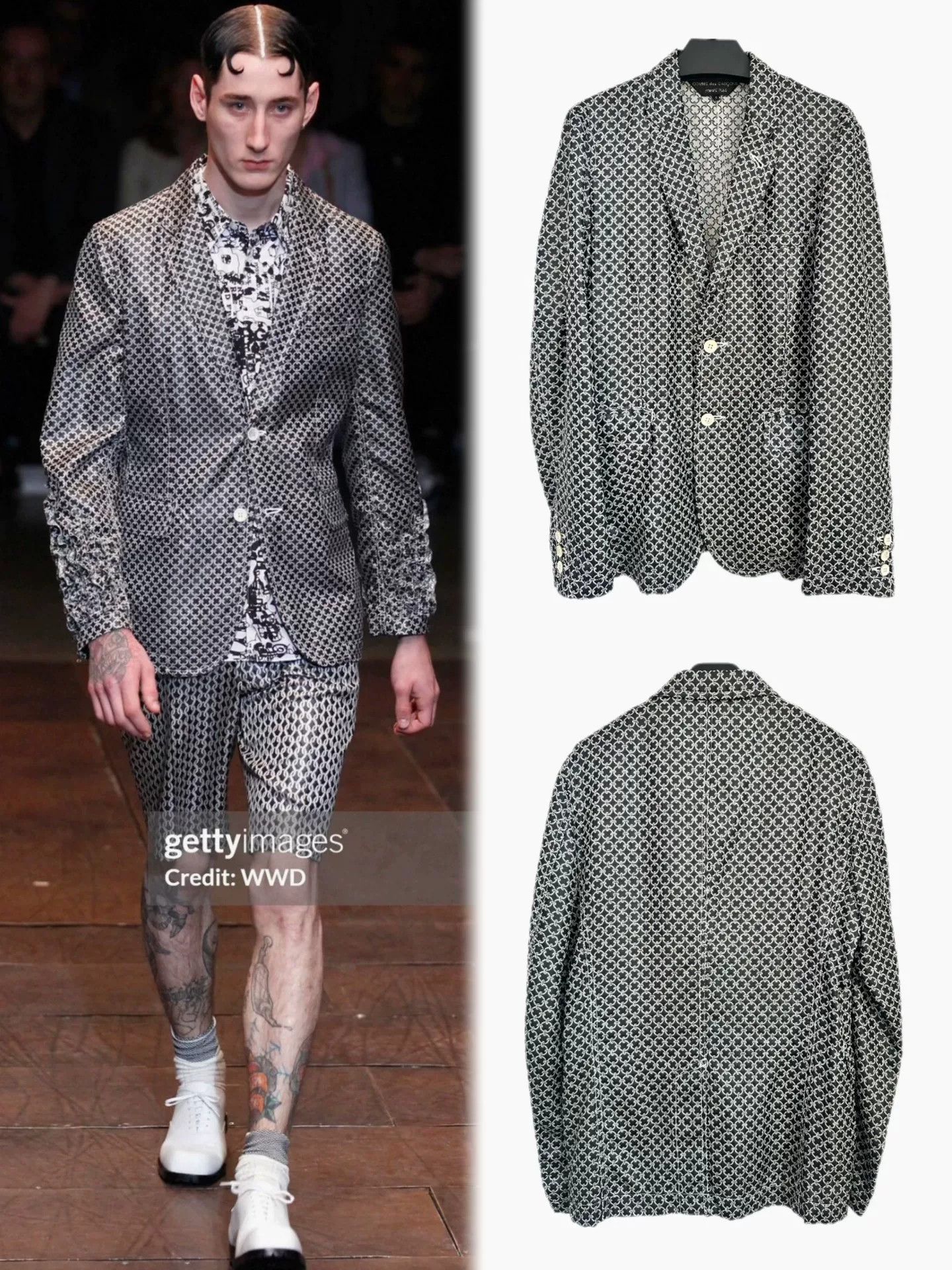 Comme des Garcons COMME des GARCONS 2012SS Lock Button Blazer Size US S / EU 44-46 / 1 - 1 Thumbnail