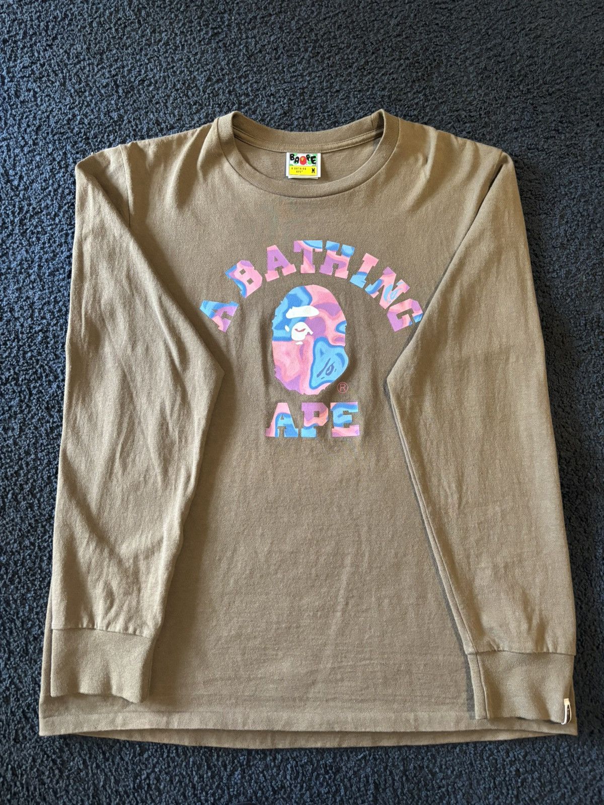 Bape Bape Collage Logo L/S T-Shirt Size US M / EU 48-50 / 2 - 1 Thumbnail