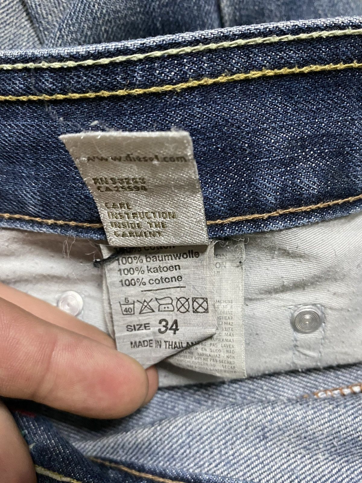 Diesel Diesel flared jeans vintage distressed pants eb0 Size US 34 / EU 50 - 9 Thumbnail