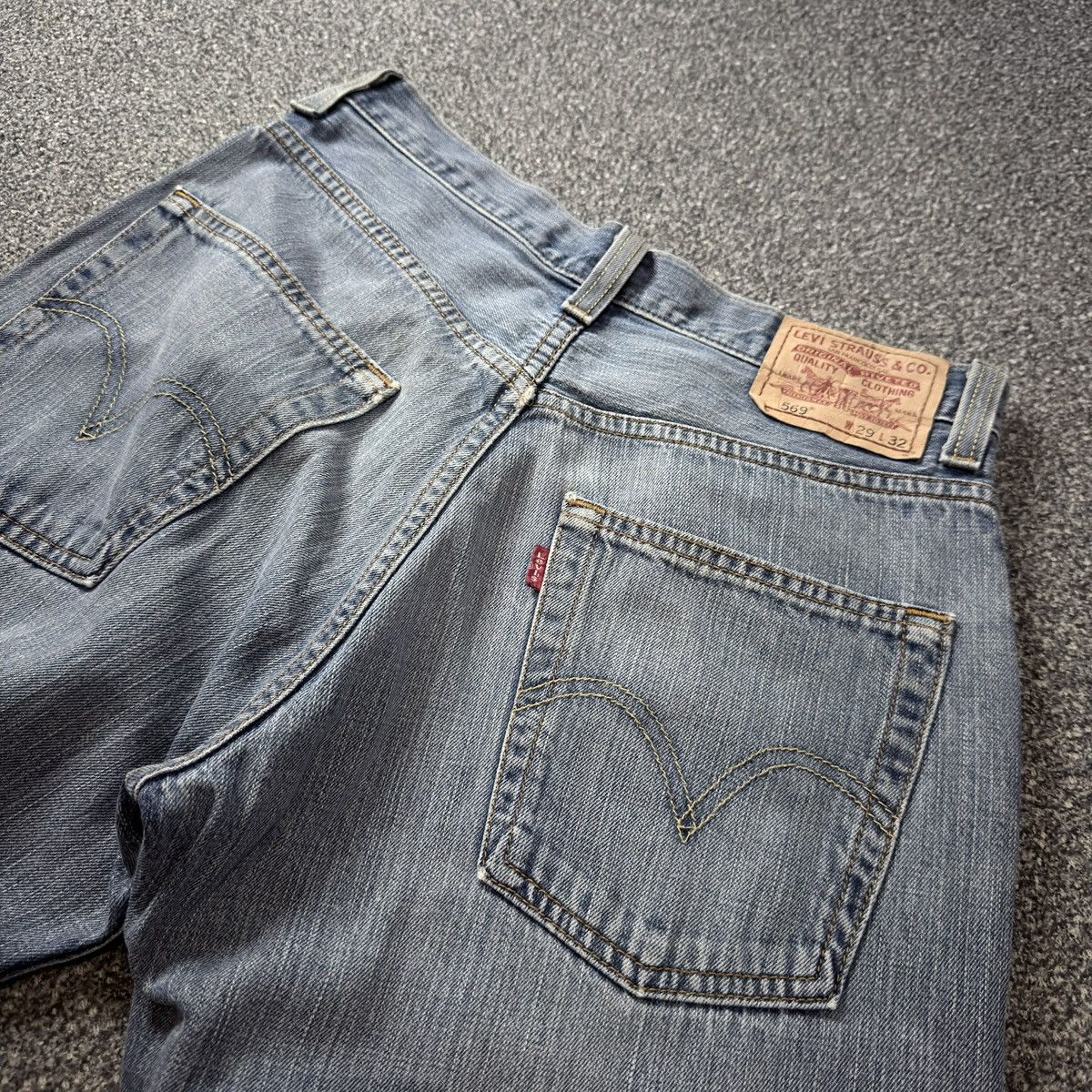 Hysteric Glamour Archives y2k Wide Leg Levis 569 Loose Fade Washed Denim Size US 29 - 8 Thumbnail