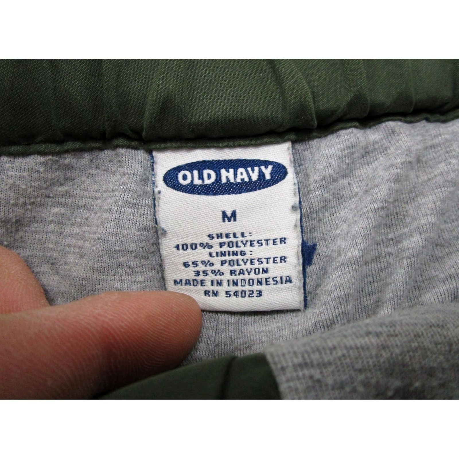Old Navy VTG Old Navy Elastic Waist Belted Green Baggy Straight Leg Pants SZ M Loose Size US 31 - 4 Thumbnail