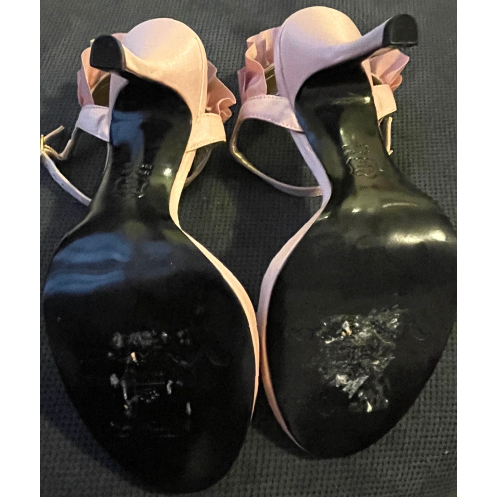 Vintage Nina Womens Open Toe Ankle Strap Pink Heels Size 6M Pumps Classic Stiletto Leather Heel Women Pink Open Toe Ankle Strap Nina 6M Size US 6 / IT 36 - 4 Thumbnail