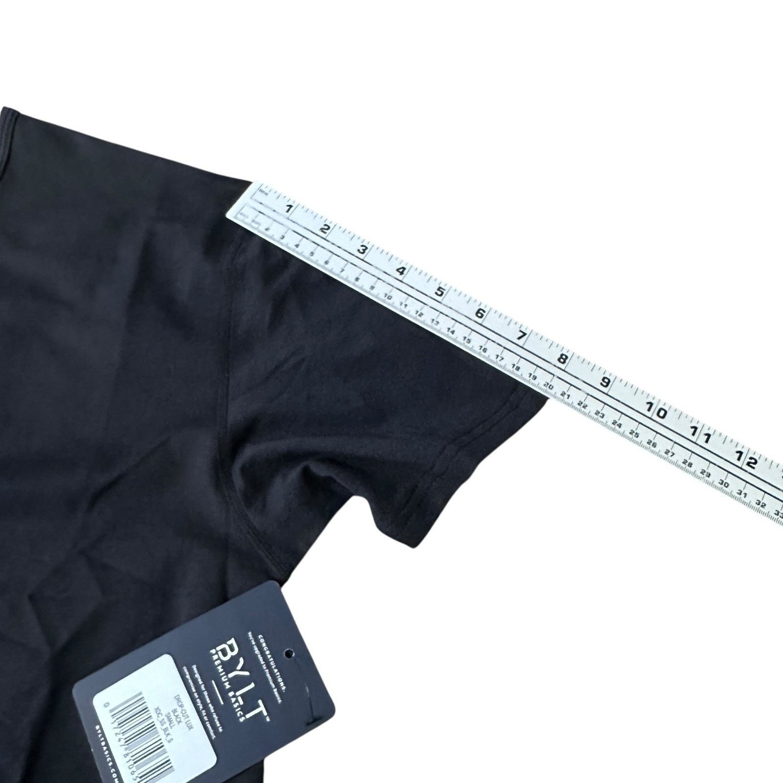 Other BYLT Drop-Cut Lux T-Shirt Men Small Black Cotton Stretch New Size US S / EU 44-46 / 1 - 9 Thumbnail