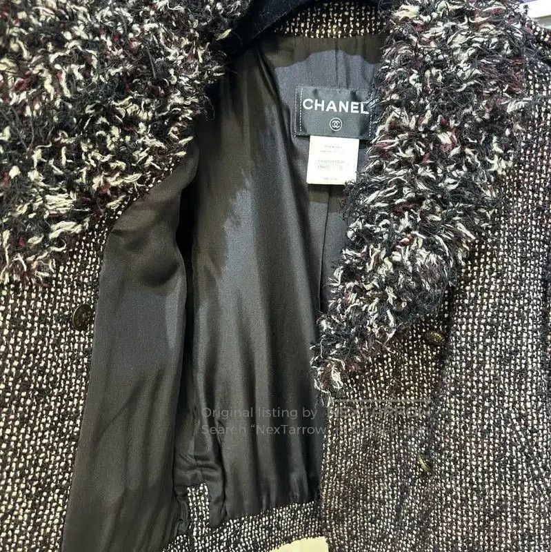 Chanel Chanel Gray Wool Boucle Cardigan . Size S / US 4 / IT 40 - 4 Thumbnail