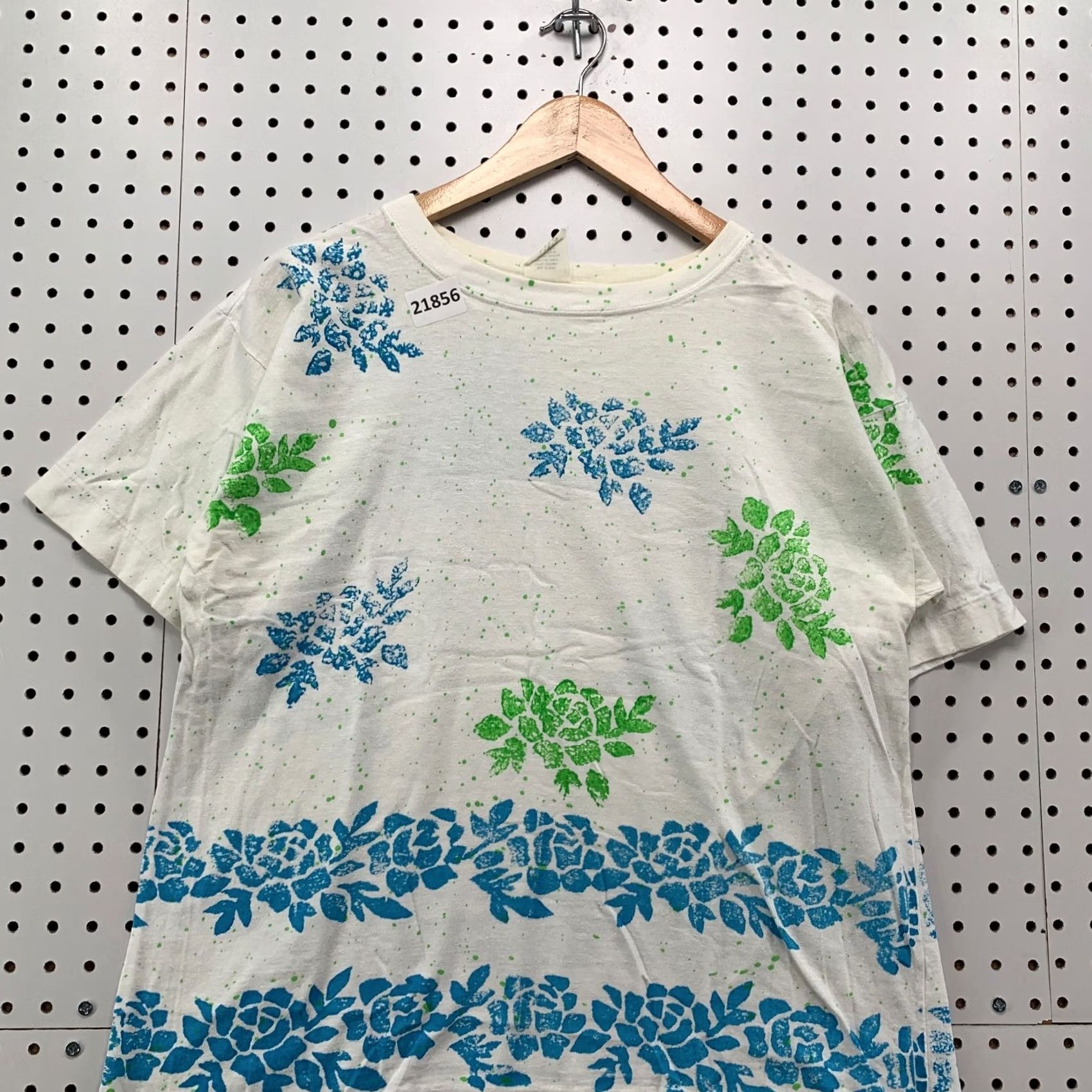 Vintage VINTAGE Floral AOP Shirt White L Womens 90s Flower All Over Print 21x25 Single Stitch Shirt Women Size L / US 10 / IT 46 - 5 Thumbnail