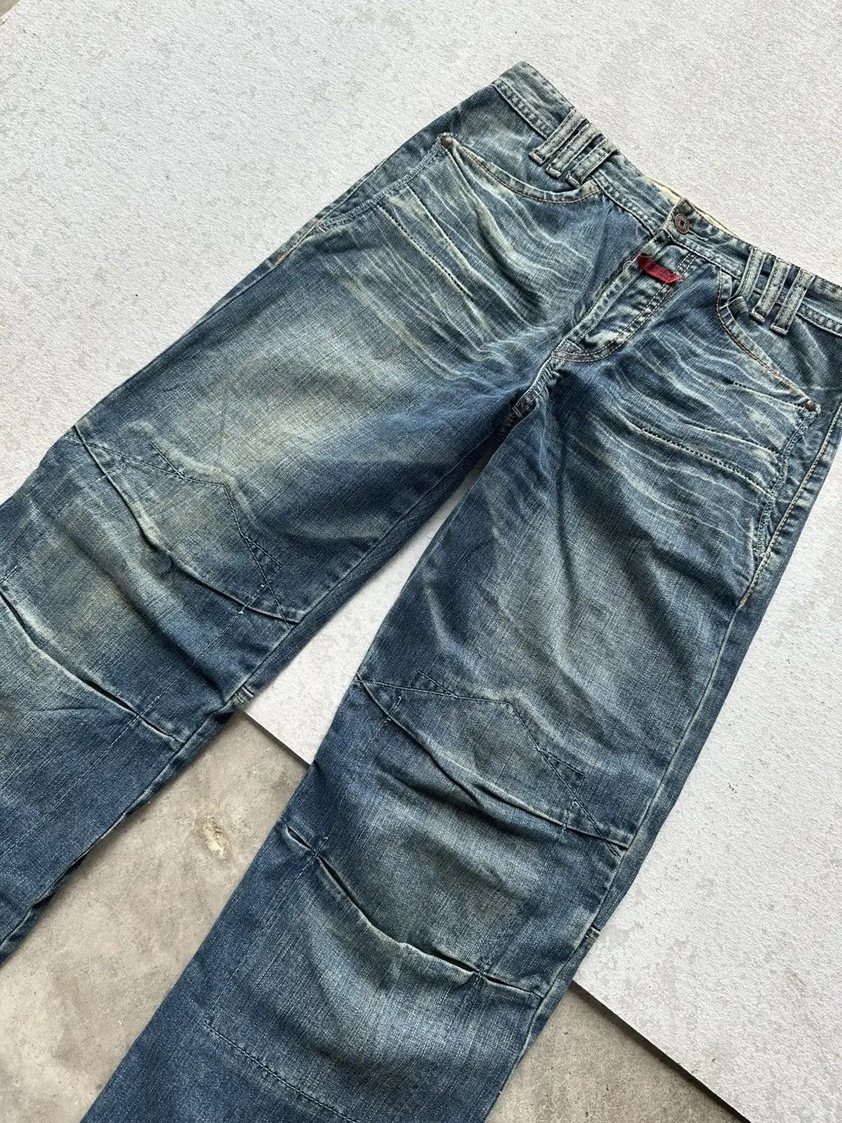 Marithe + Francois Girbaud CRAZY💥Vintage MARITHE FRANCOIS GIRBAUD Jean DoubleKnee Pants Size US 30 / EU 46 - 3 Thumbnail