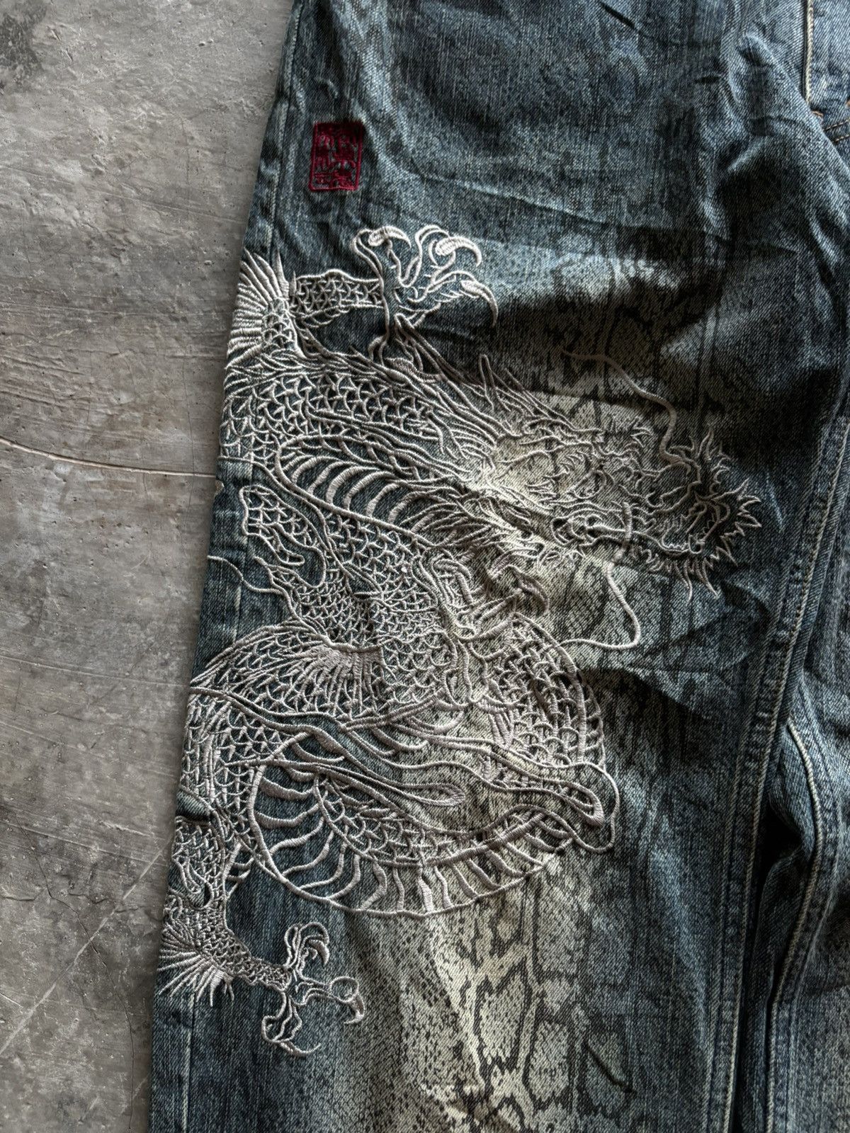 Karakuri Tamashii KARAKURI TAMASHII overprint dragon embroidery multipocket Size US 33 - 14 Thumbnail