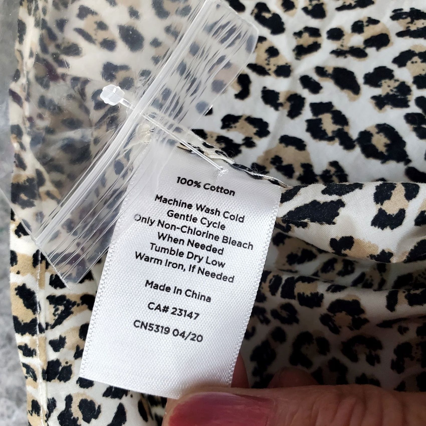 Talbots Talbots Shirt Womens XL Multi Leopard Print Regular Long Sleeve Collar Button-Up Size XL / US 12-14 / IT 48-50 - 7 Thumbnail