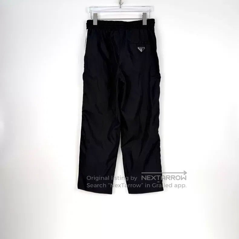Prada Prada Black metal triangle nylon trousers Size 25" / US 0 / IT 36 - 4 Thumbnail