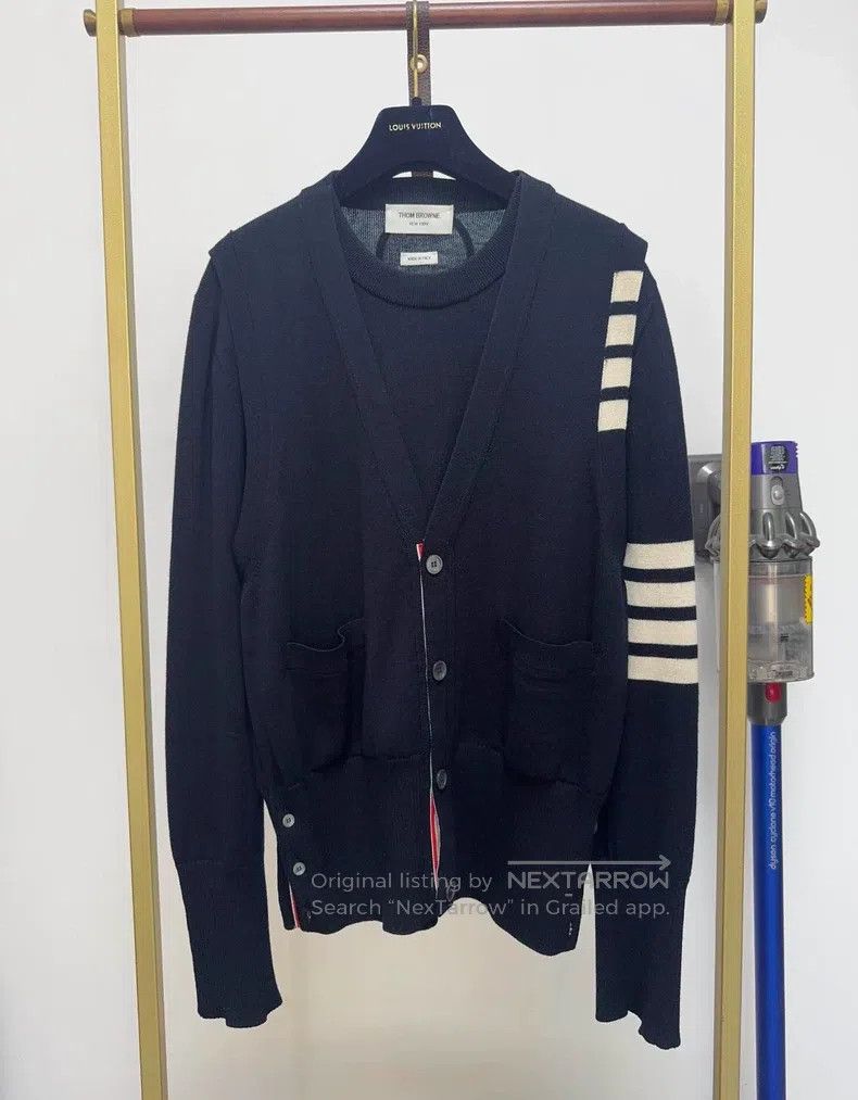 Thom Browne Thom Browne Blue sweater Size US M / EU 48-50 / 2 - 1 Thumbnail