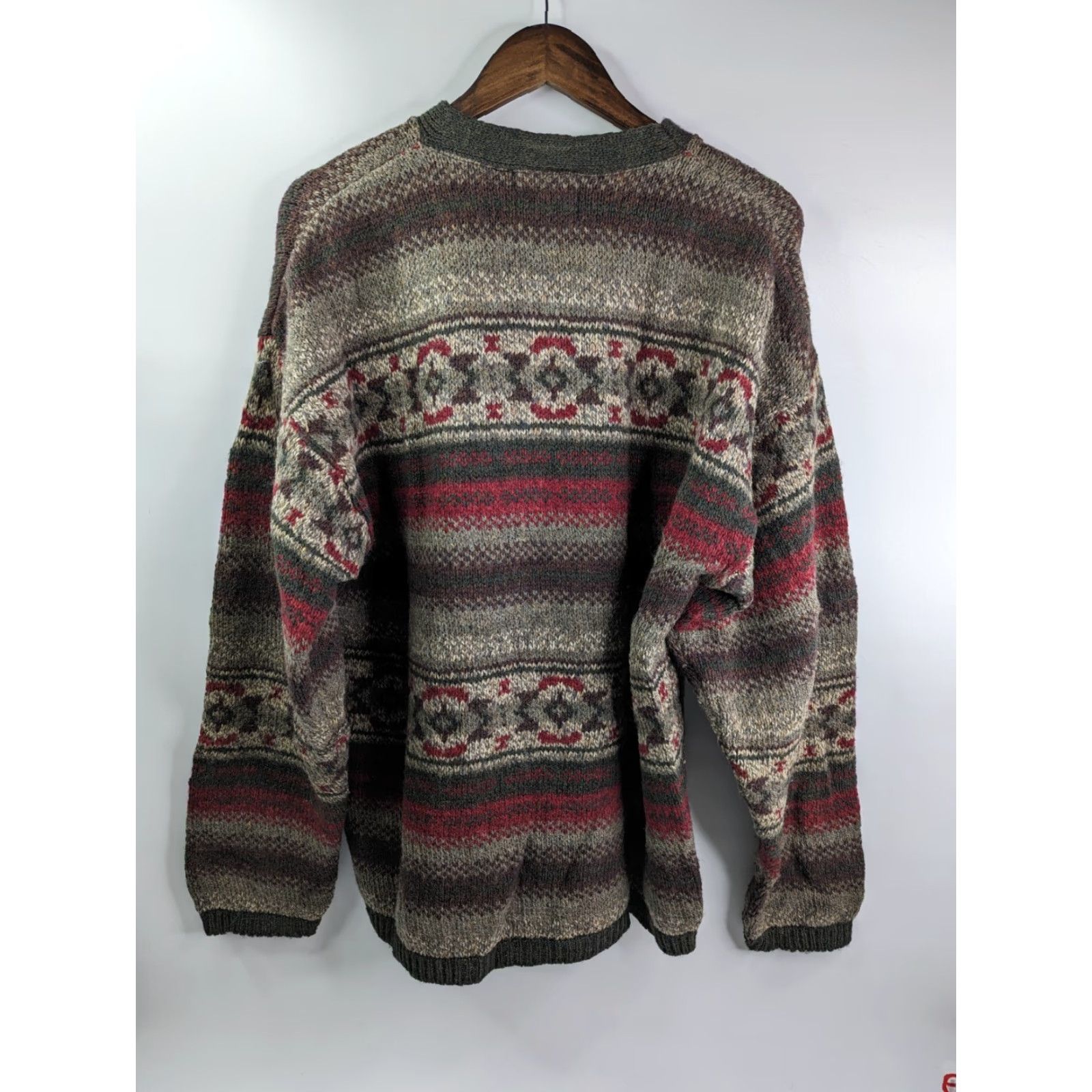 Vintage VINTAGE Woolrich Nordic Fair Isle Crewneck Knit Wool Sweater Pullover Mens Large Size US L / EU 52-54 / 3 - 5 Thumbnail