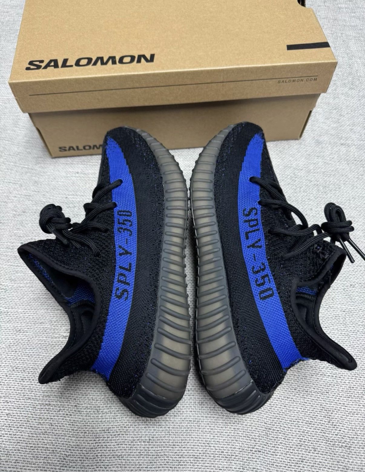 Adidas Adidas Yeezy 350 Black Blue GY7164 K37 Size US 9.5 / EU 42-43 - 3 Thumbnail