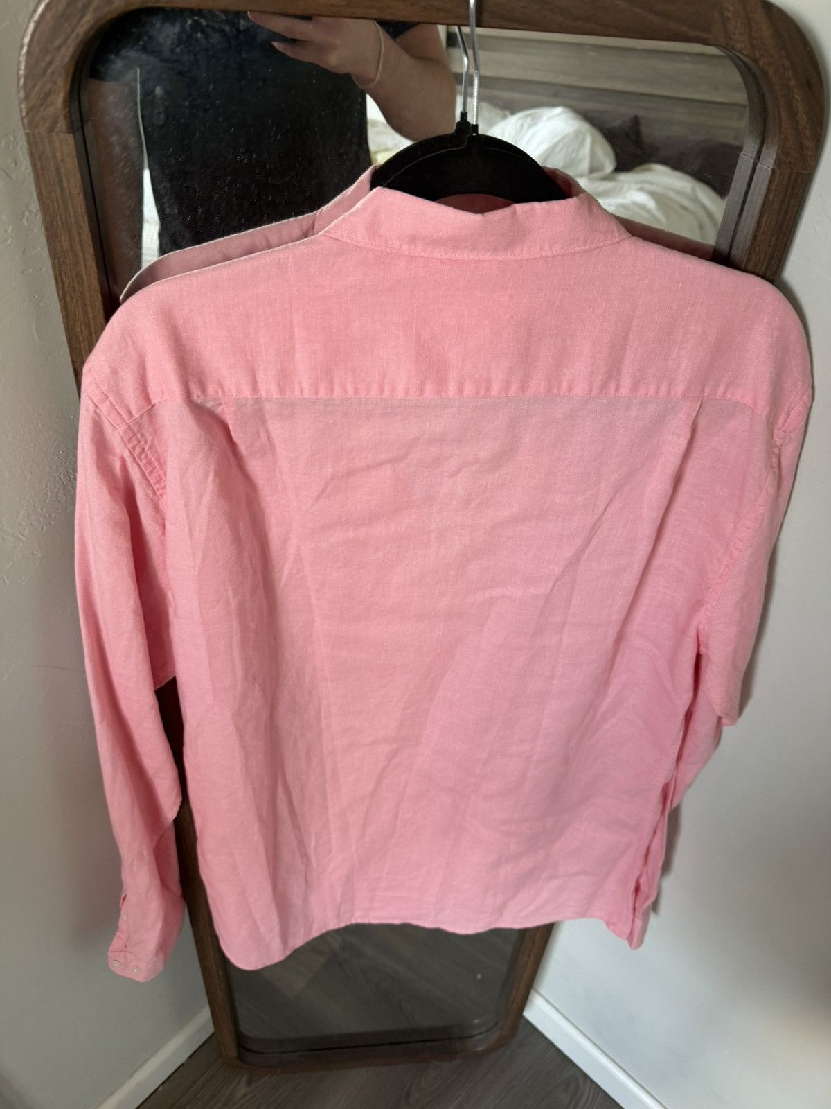 Other Yves Enzo Paris 100% Linen Button Up Shirt Pink Size US XL / EU 56 / 4 - 4 Thumbnail