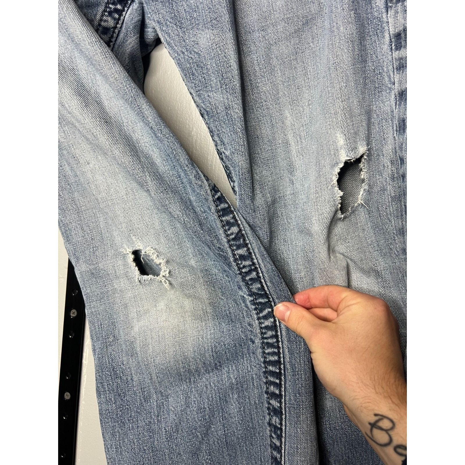 Rock Revival Rock Revival Jeans Men's 32X31 Bootcut Distressed Embroidere Size US 32 / EU 48 - 7 Thumbnail