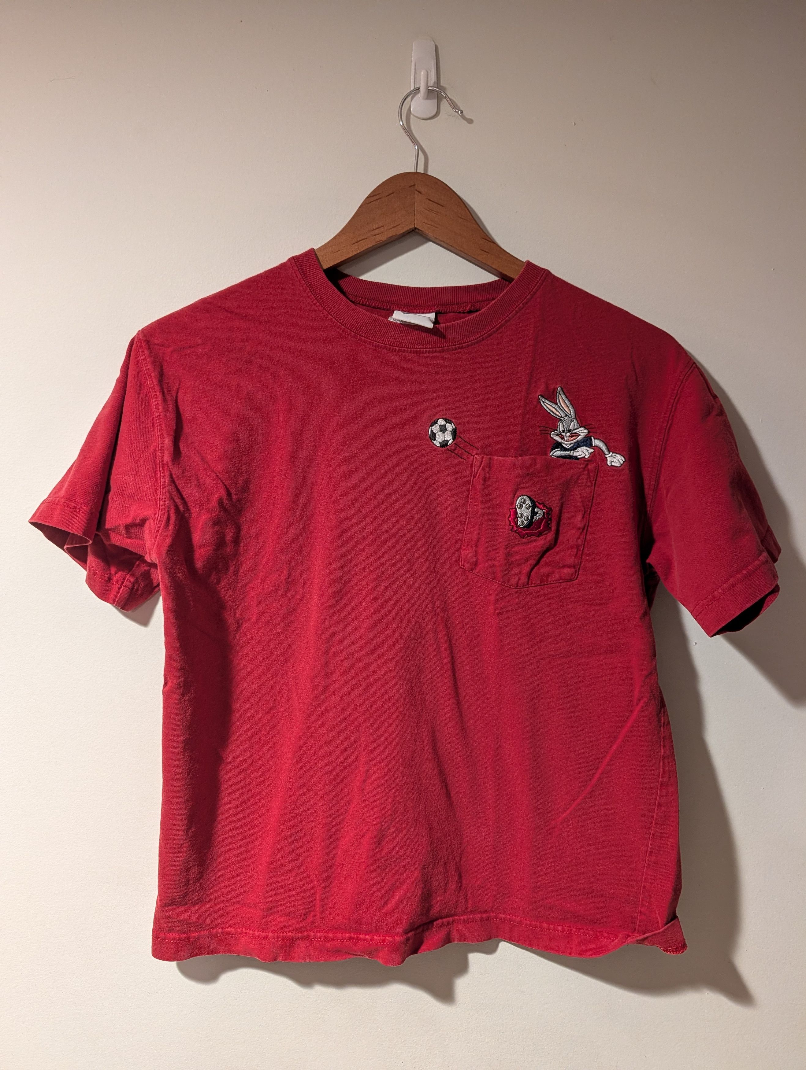 Cartoon Network Vintage Looney Tunes Bugs Bunny Soccer T Shirt YOUTH XL Size US XL / EU 56 / 4 - 1 Thumbnail