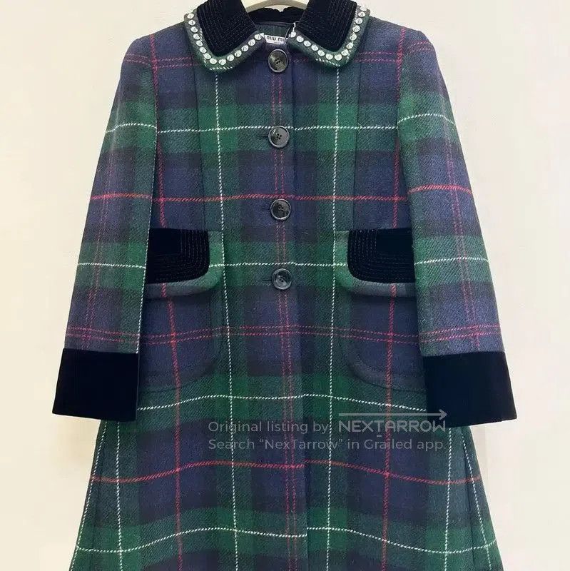 Miu Miu Miu Miu Color Block Wool Coat for Winter . Size M / US 6-8 / IT 42-44 - 1 Thumbnail
